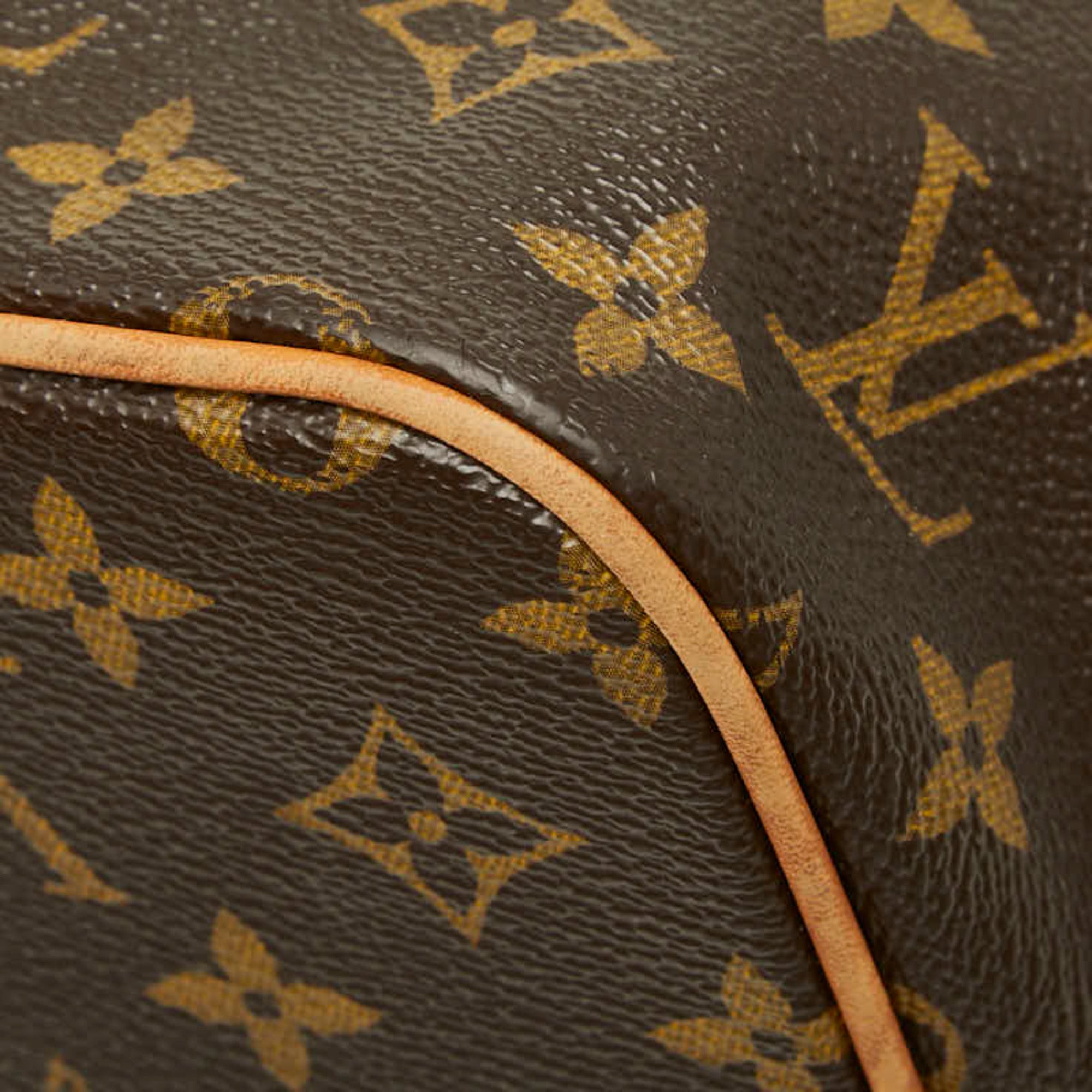 Louis Vuitton Black Brown Pvc Leather Handbag (Pre-Owned)