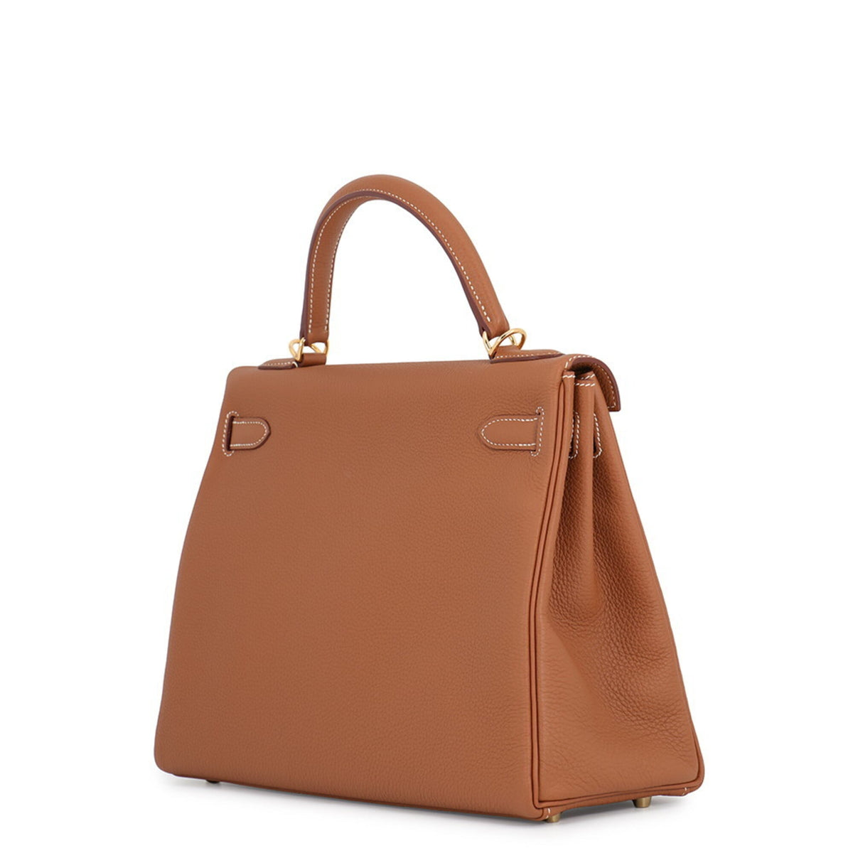 Hermes Gold Togo Leather Handbag (Pre-Owned)