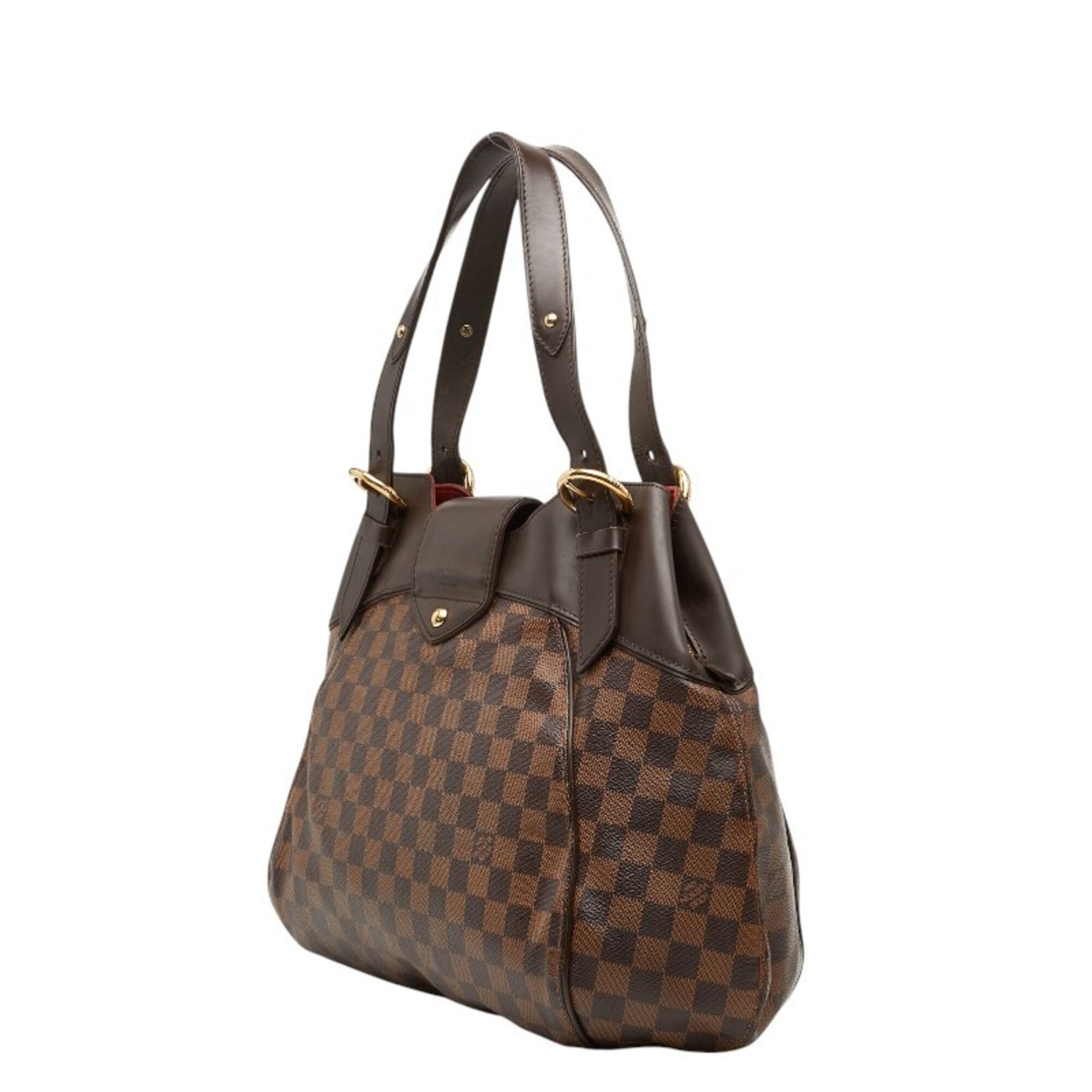 Louis Vuitton Brown Pvc Leather Handbag Tote Bag (Pre-Owned)