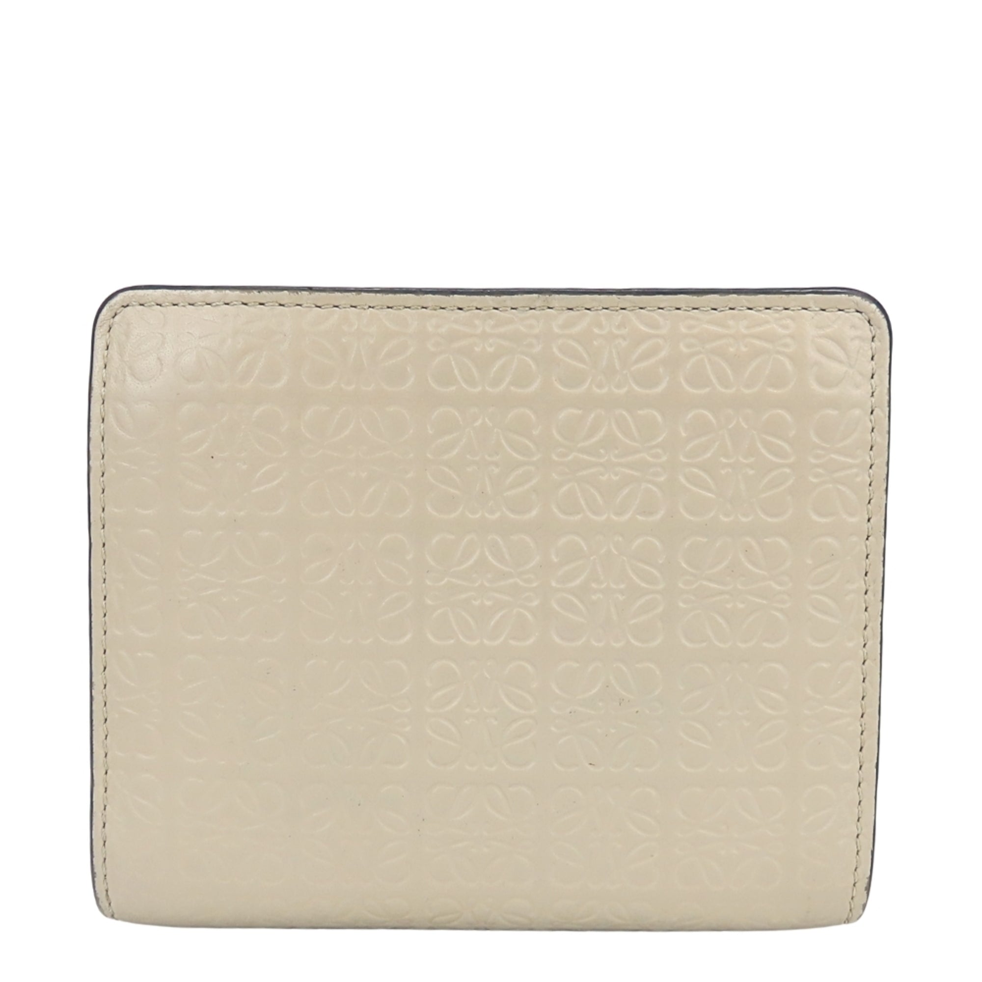 Loewe Grayish Leather Wallet (Bi-Fold) (Pre-Owned)