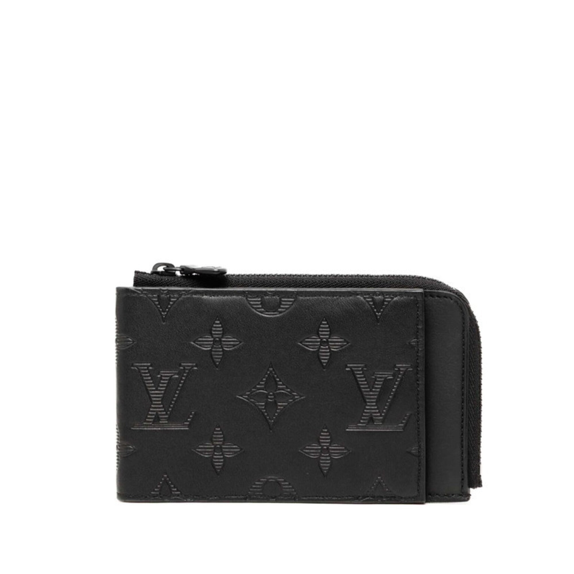 Louis Vuitton Black Noir Leather Wallet (Bi-Fold) (Pre-Owned)