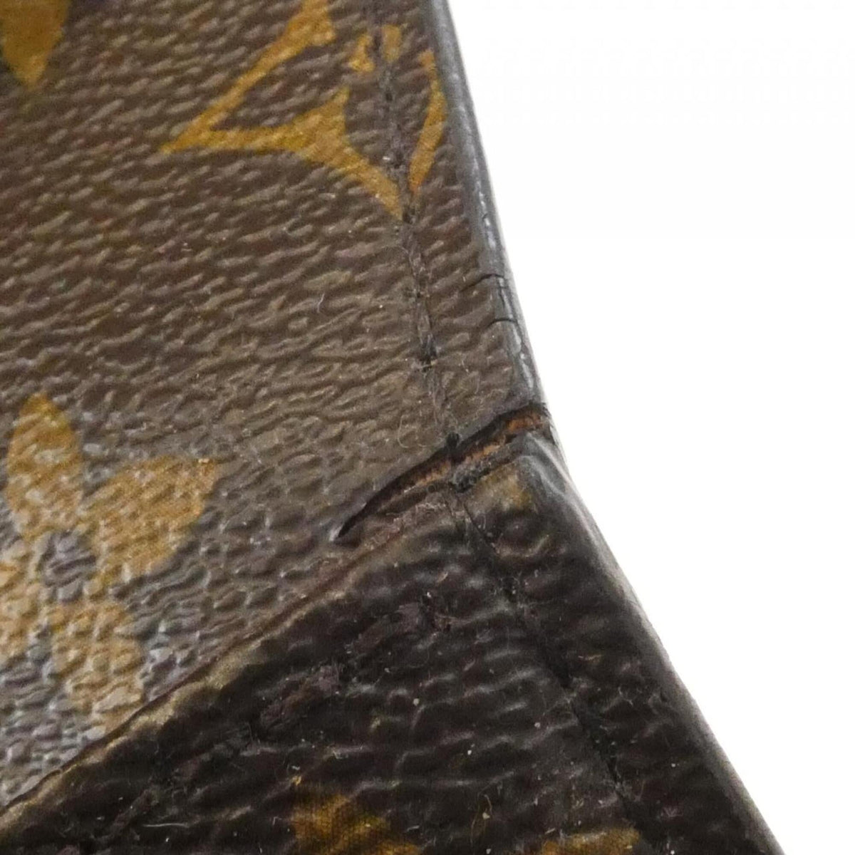 Louis Vuitton Marron Monogram Coated Canvas Handbag Pochette (Pre-Owned)
