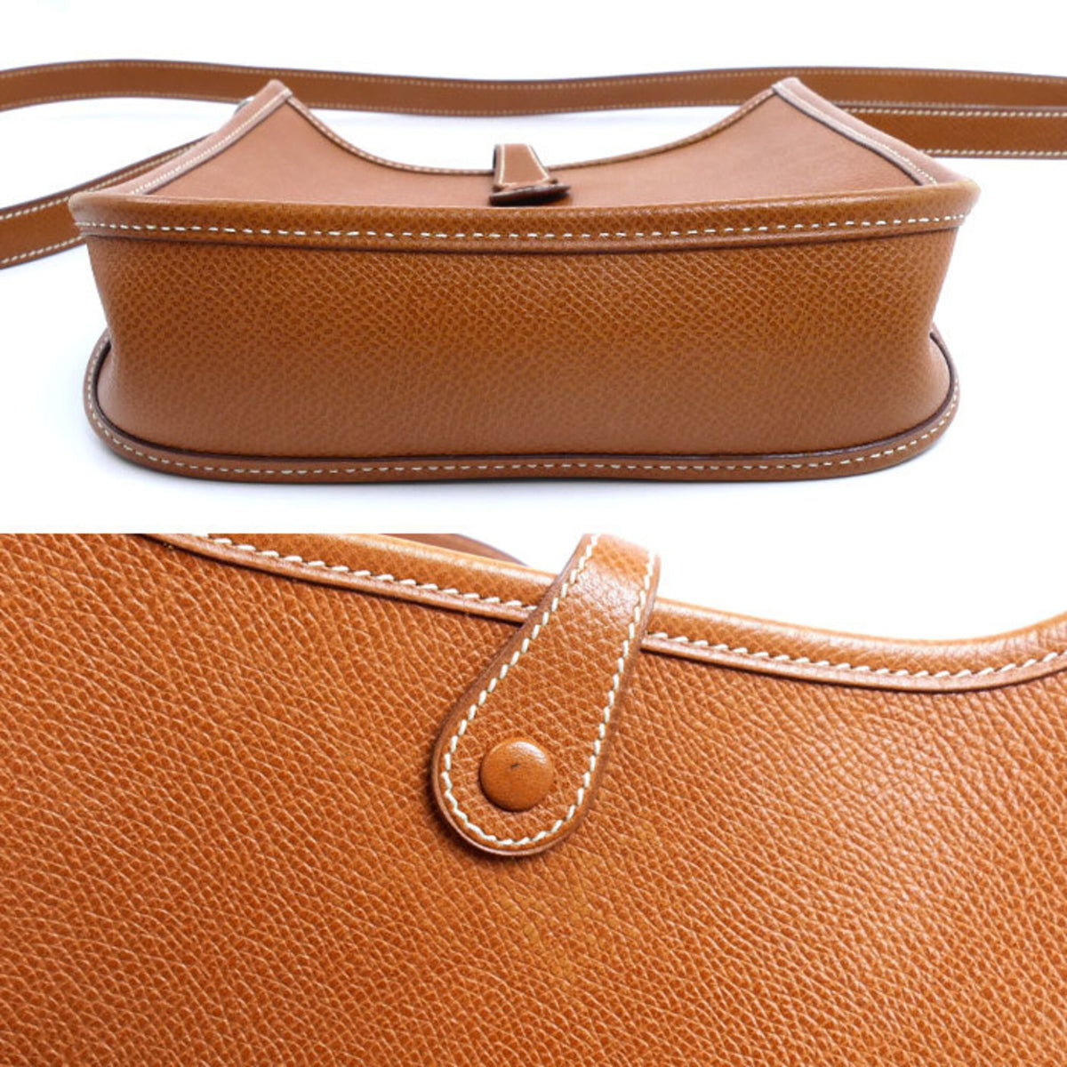 Hermes Brown Leather Shoulder Bag (Pre-Owned)