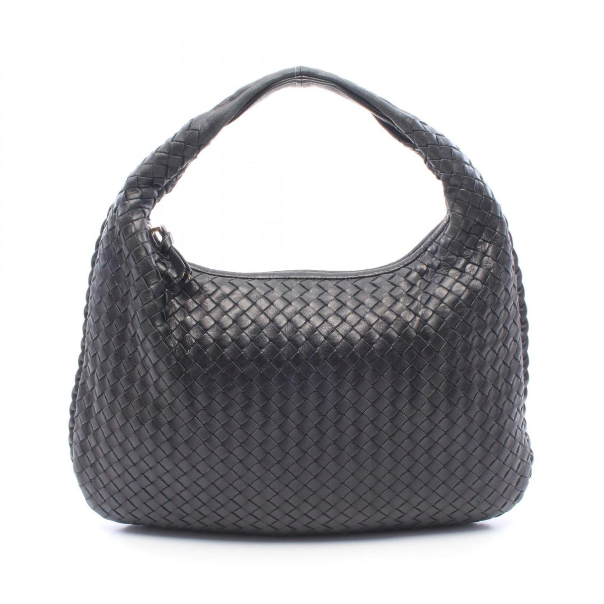 Bottega Veneta Black Intrecciato Handbag Shoulder Bag (Pre-Owned)