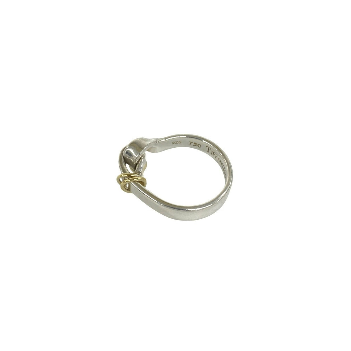 Tiffany Gold Silver Yellow Gold (18K) Silver 925 Band Ring (Pre-Owned)
