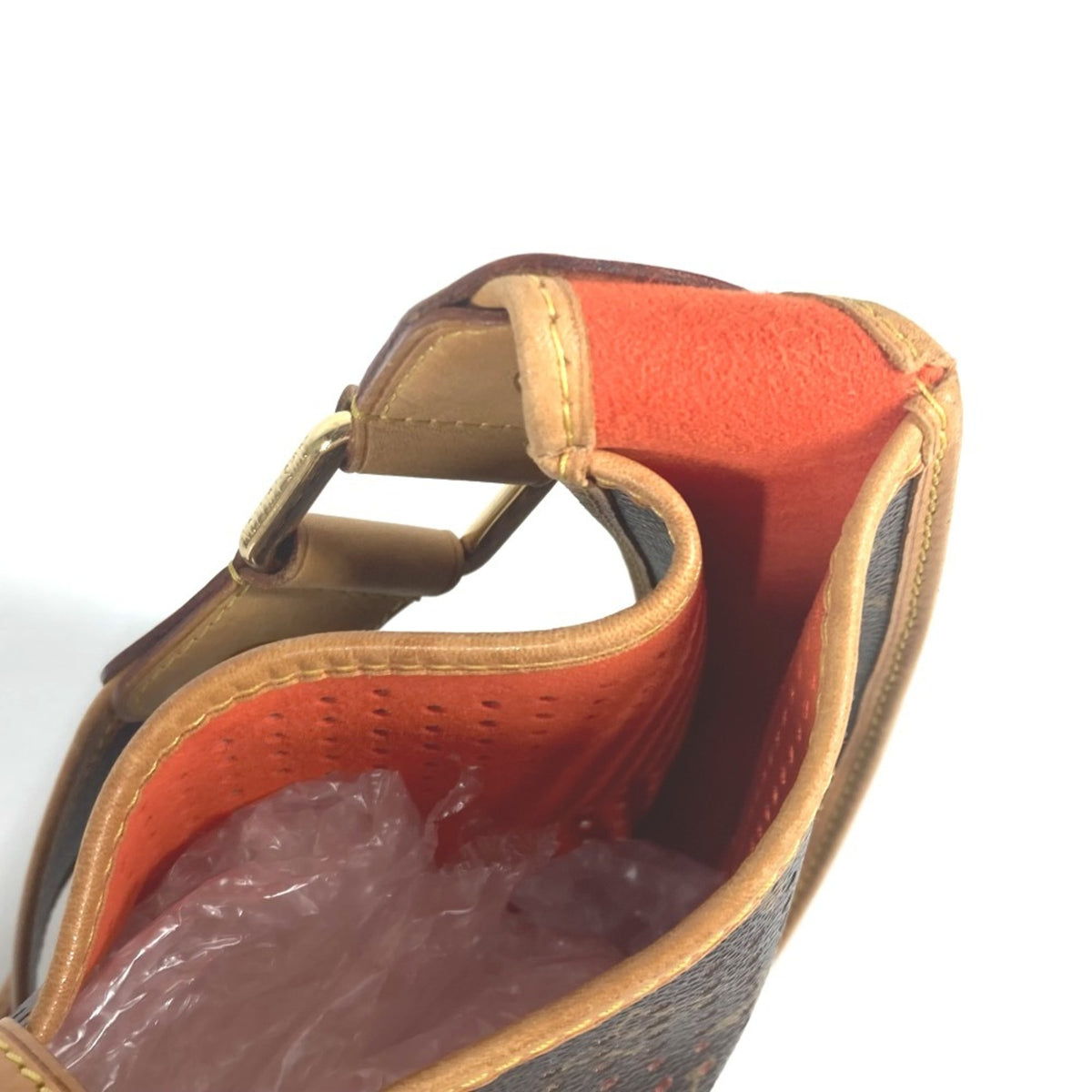 Louis Vuitton Brown Orange Monogram Shoulder Bag (Pre-Owned)