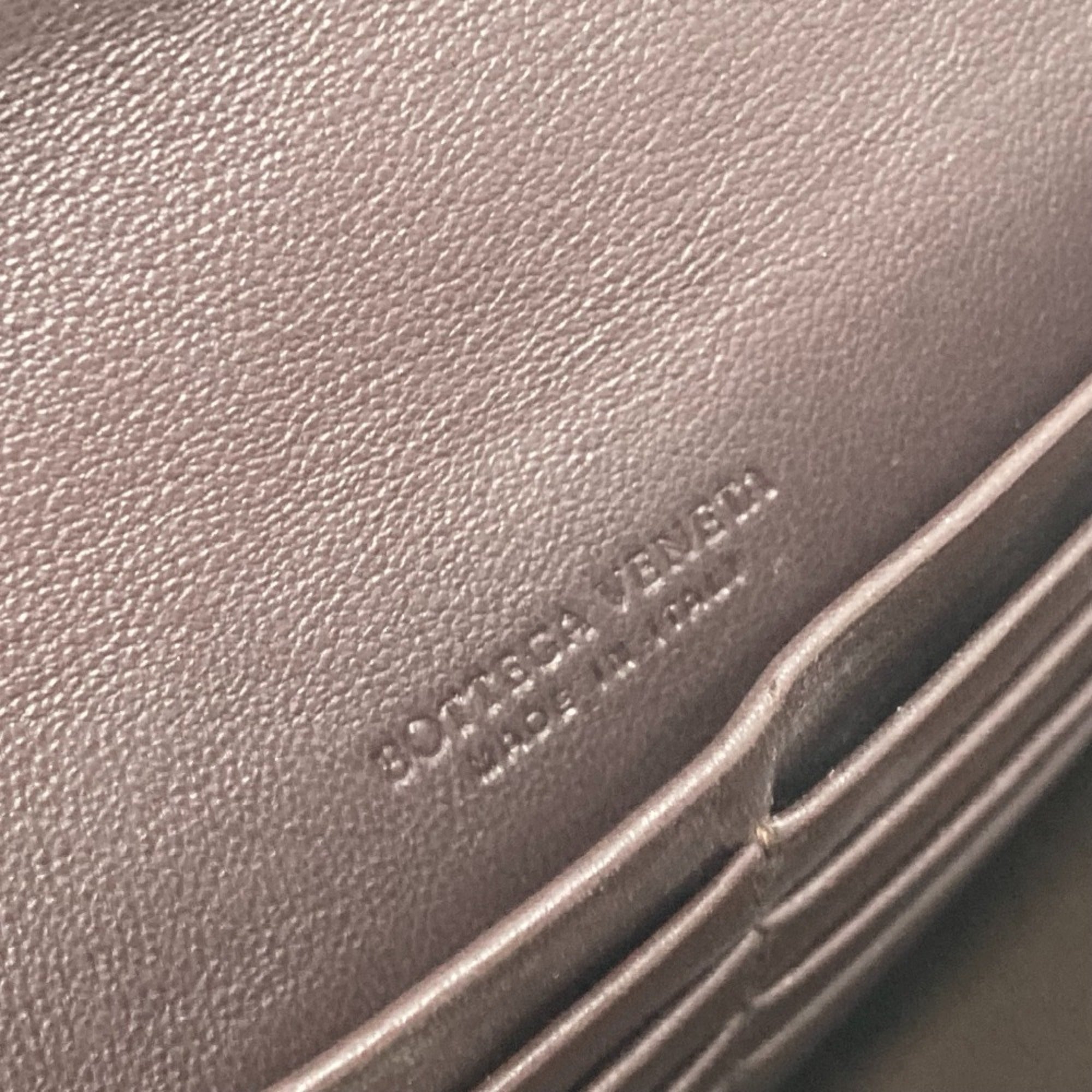 Bottega Veneta Intrecciato Brown Intrecciato Long Wallet (Bi-Fold) (Pre-Owned)