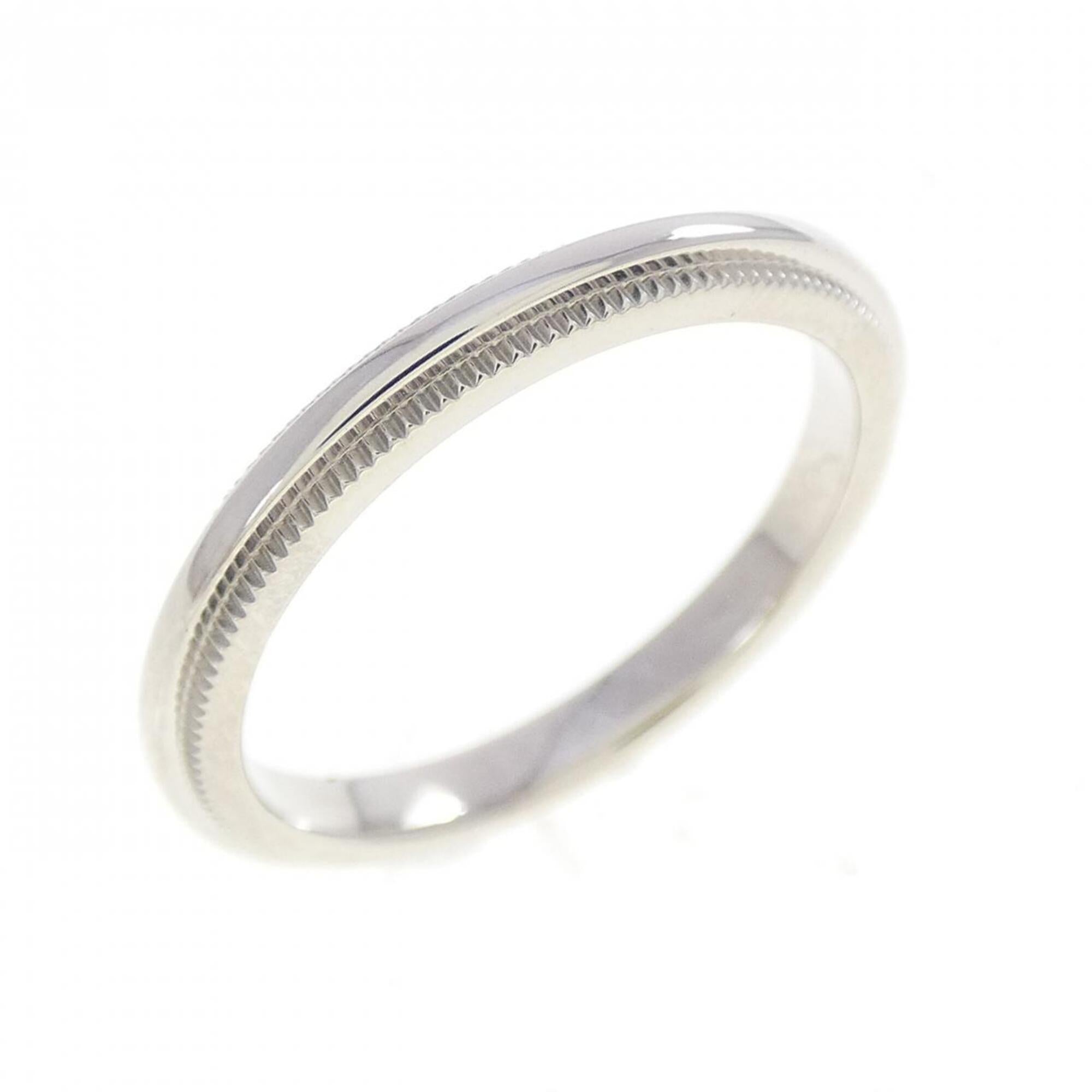 Tiffany Platinum Platinum 950 Band Ring (Pre-Owned)