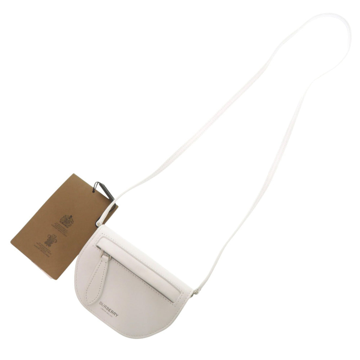 Burberry White Leather Shoulder Bag (Pre-Owned)
