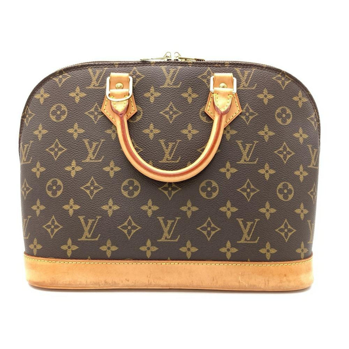 Louis Vuitton Brown Monogram Canvas Handbag (Pre-Owned)