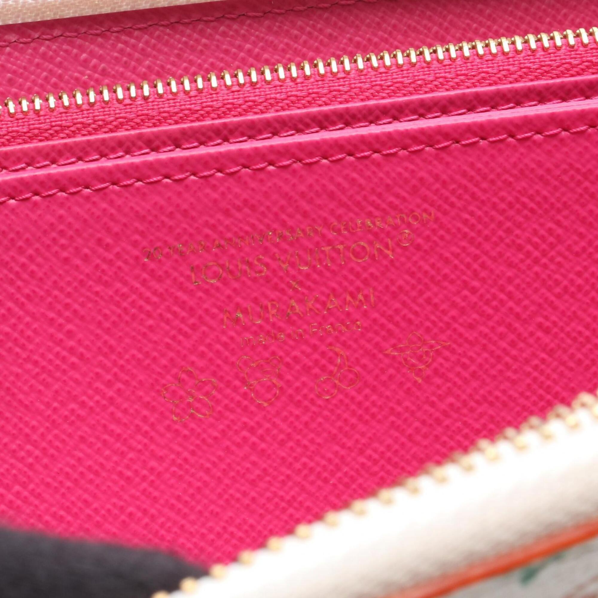 Louis Vuitton White Coated Canvas Monogram Multicolore Long Wallet (Bi-Fold) (Pre-Owned)