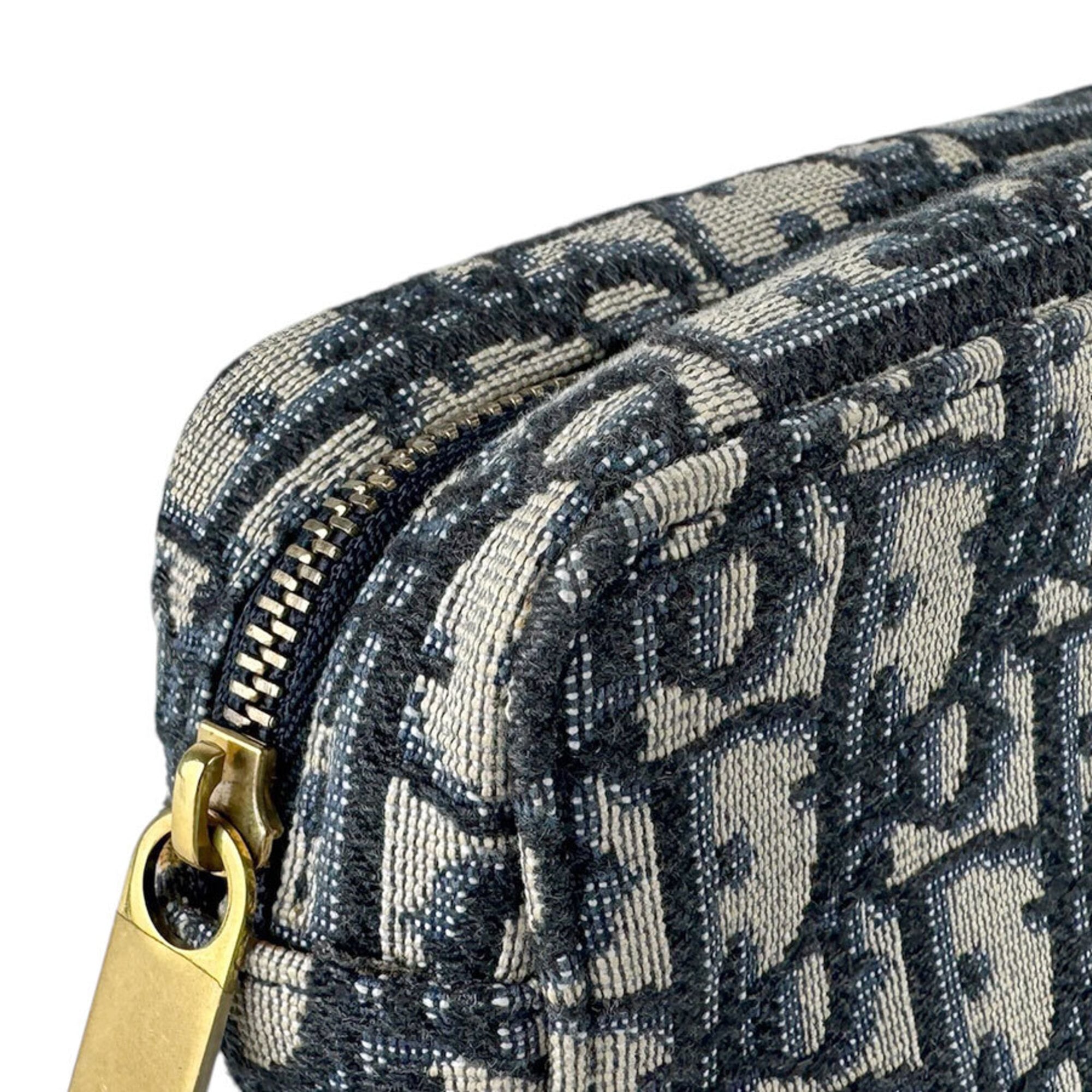 Christian Dior Navy Canvas Leather Fanny Pack (Pre-Owned)