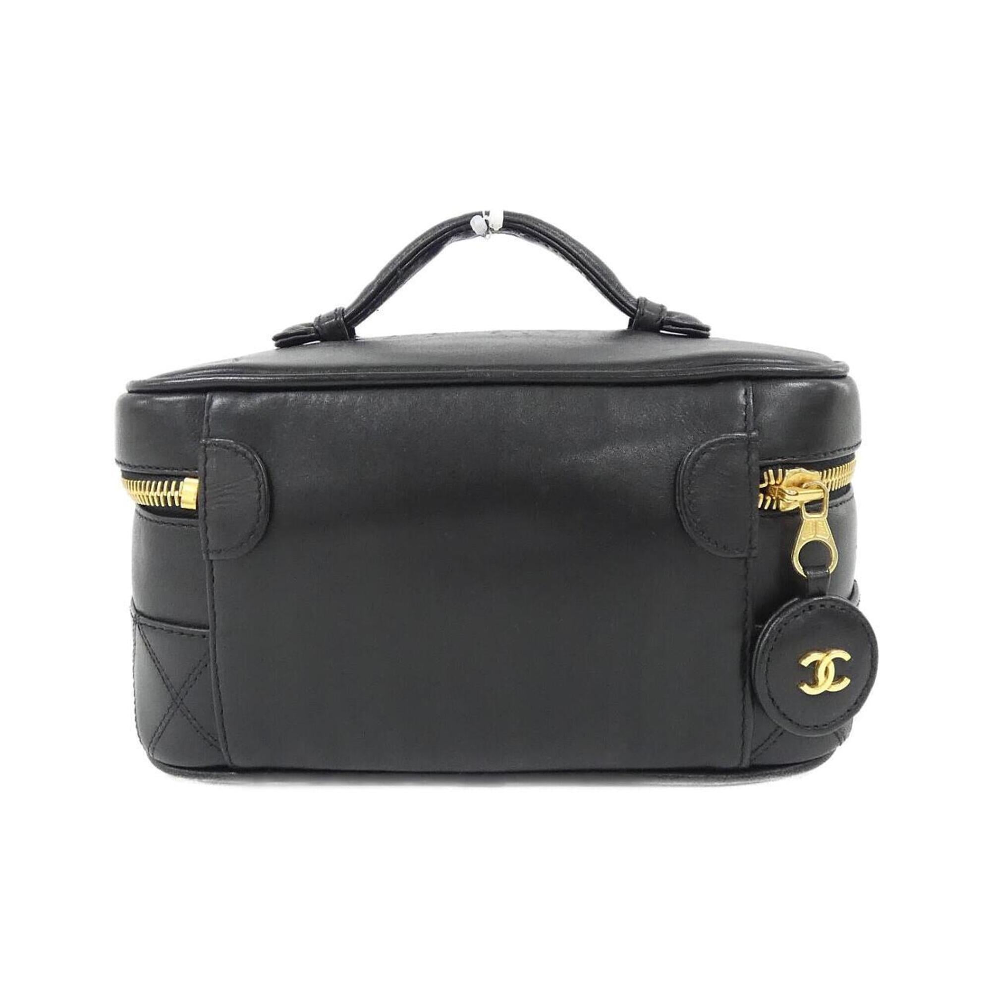 Chanel Black Leather Handbag (Pre-Owned)