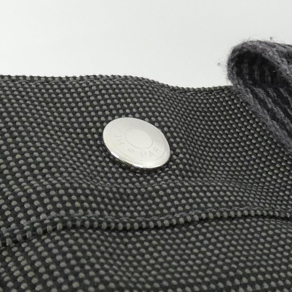 Hermes Black Canvas Backpack (Pre-Owned)