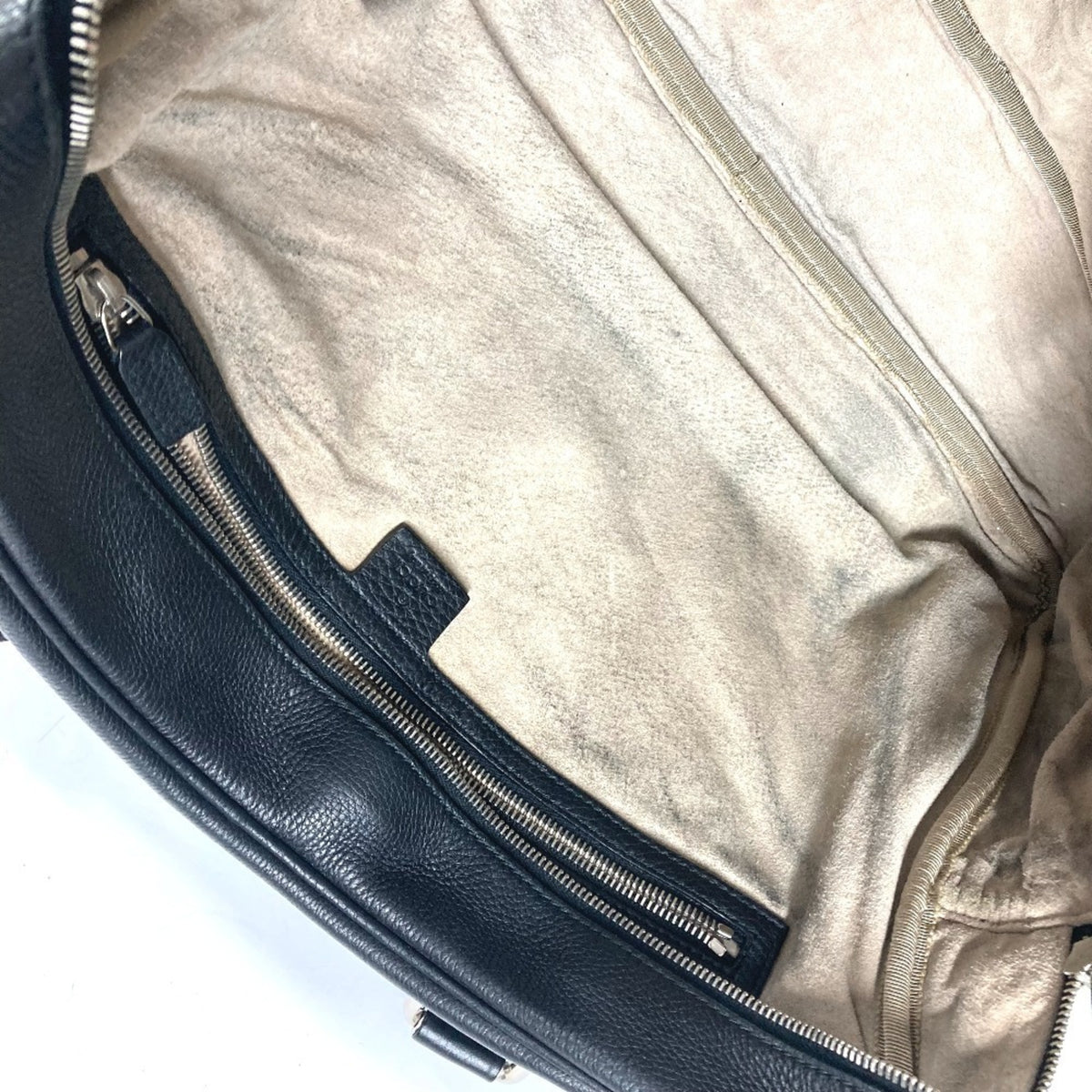 Gucci Black Leather Handbag Shoulder Bag (Pre-Owned)