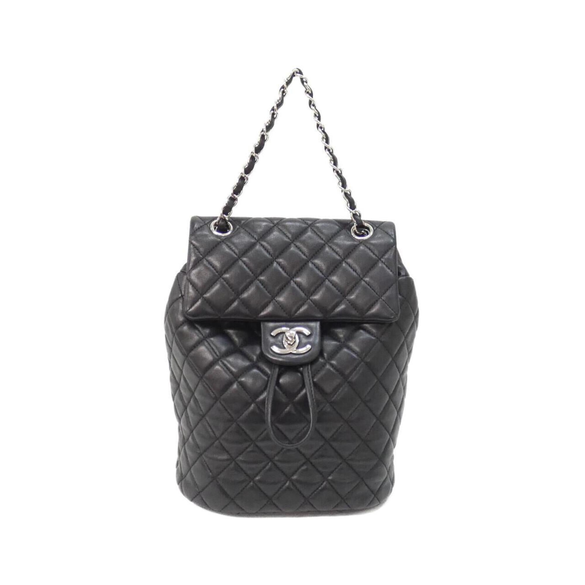 Chanel Black Leather Backpack (Pre-Owned)