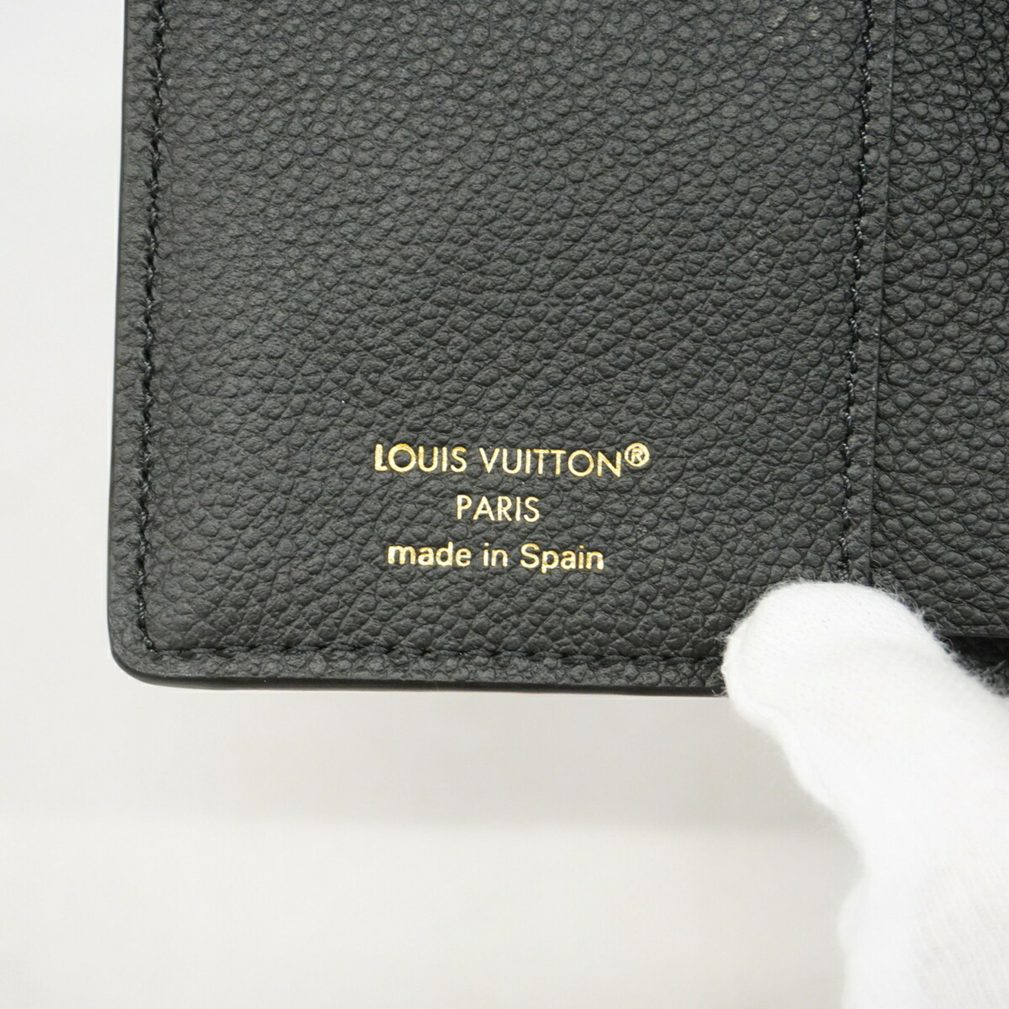 Louis Vuitton Noir Wallet (Tri-Fold) (Pre-Owned)