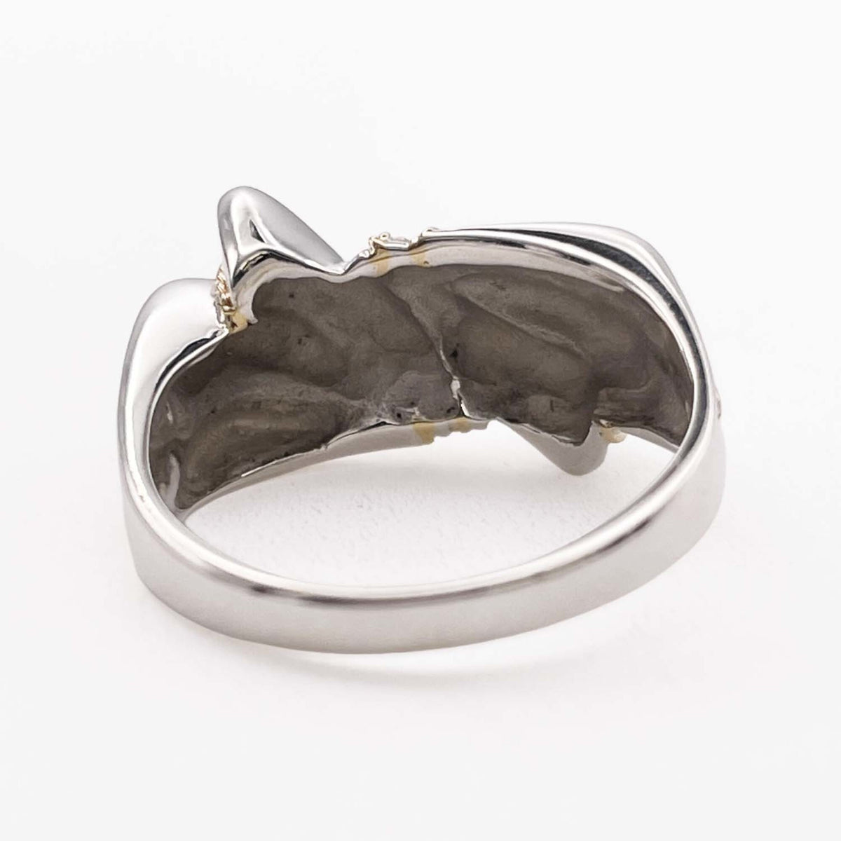 Tiffany Gold Silver Yellow Gold (18K) Silver 925 Band Ring (Pre-Owned)