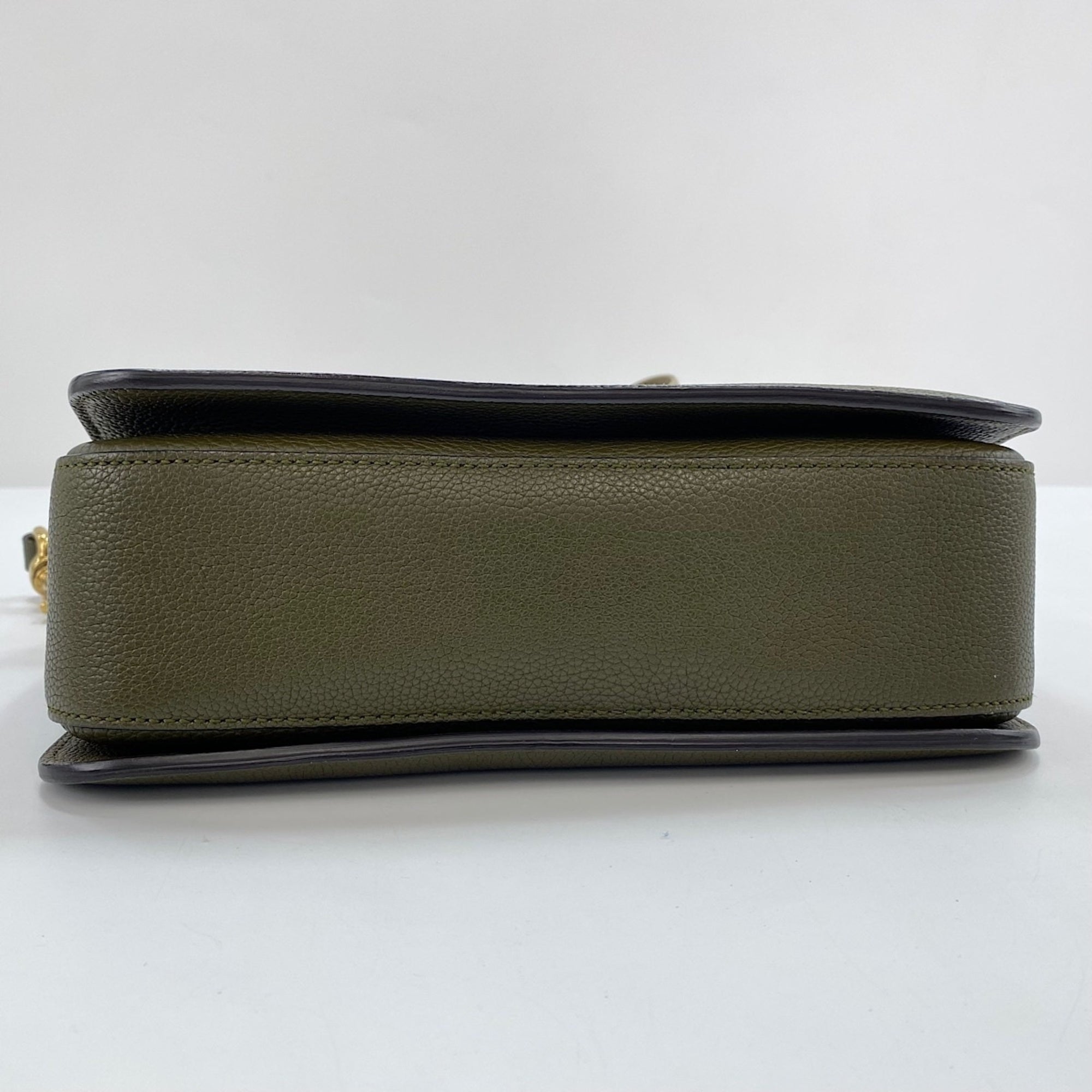 Gucci Green Leather Shoulder Bag (Pre-Owned)