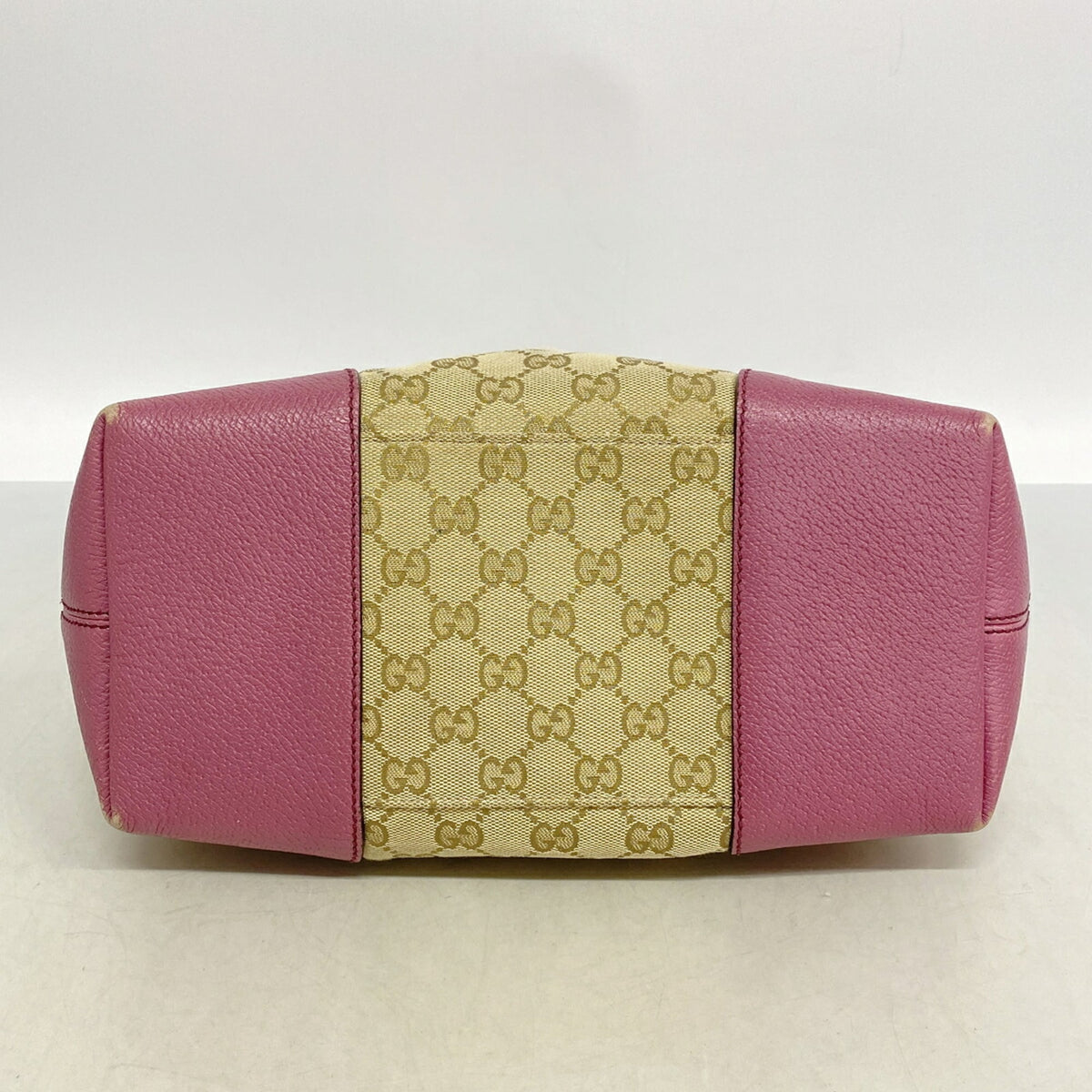Gucci Brown Purple Canvas Handbag (Pre-Owned)