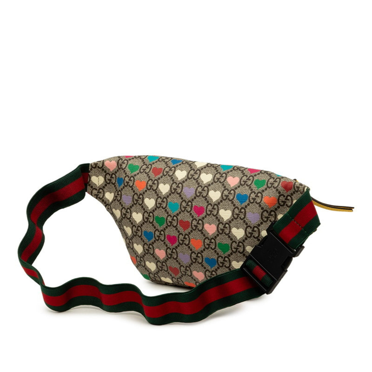 Gucci Beige Multi-Color Pvc Leather Fanny Pack (Pre-Owned)