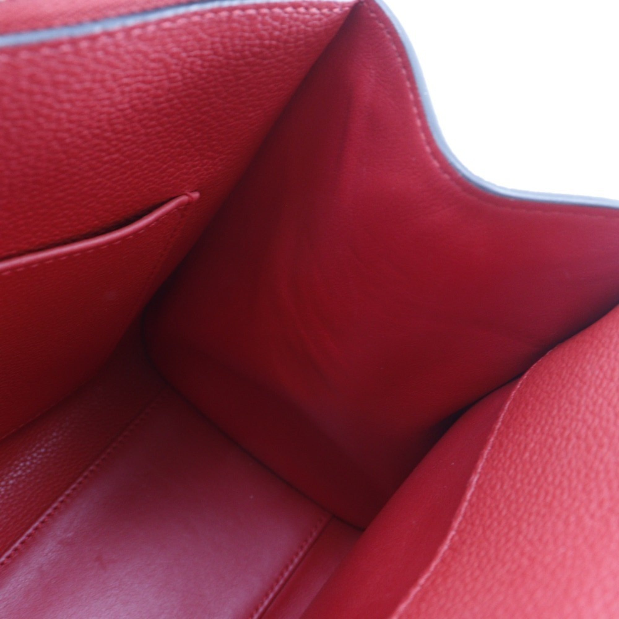 Louis Vuitton Red Color Rouge Leather Handbag Shoulder Bag (Pre-Owned)