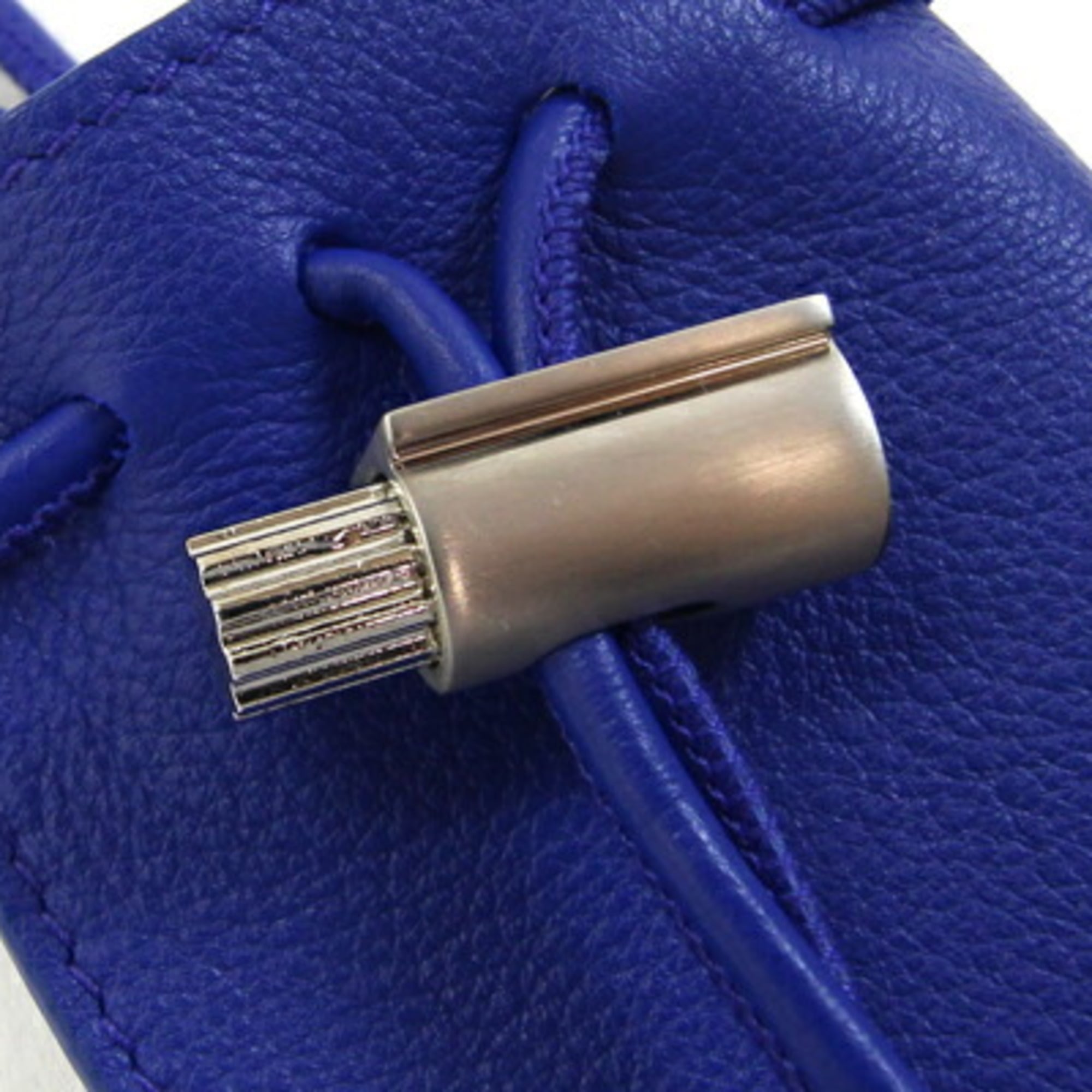 Salvatore Ferragamo Blue Leather Pouch (Pre-Owned)
