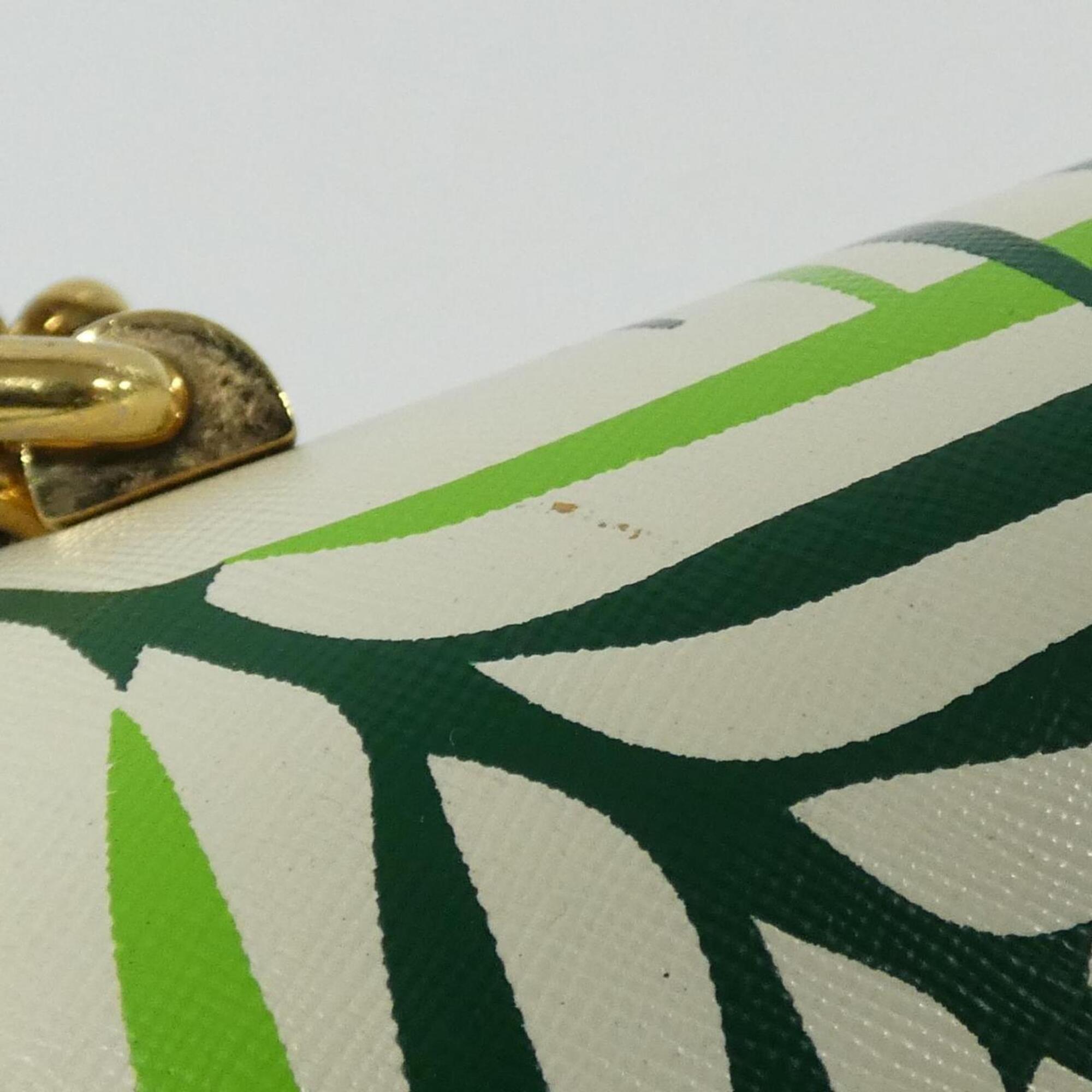 Louis Vuitton Cruise Green Leather Coated Canvas Shoulder Bag (Pre-Owned)