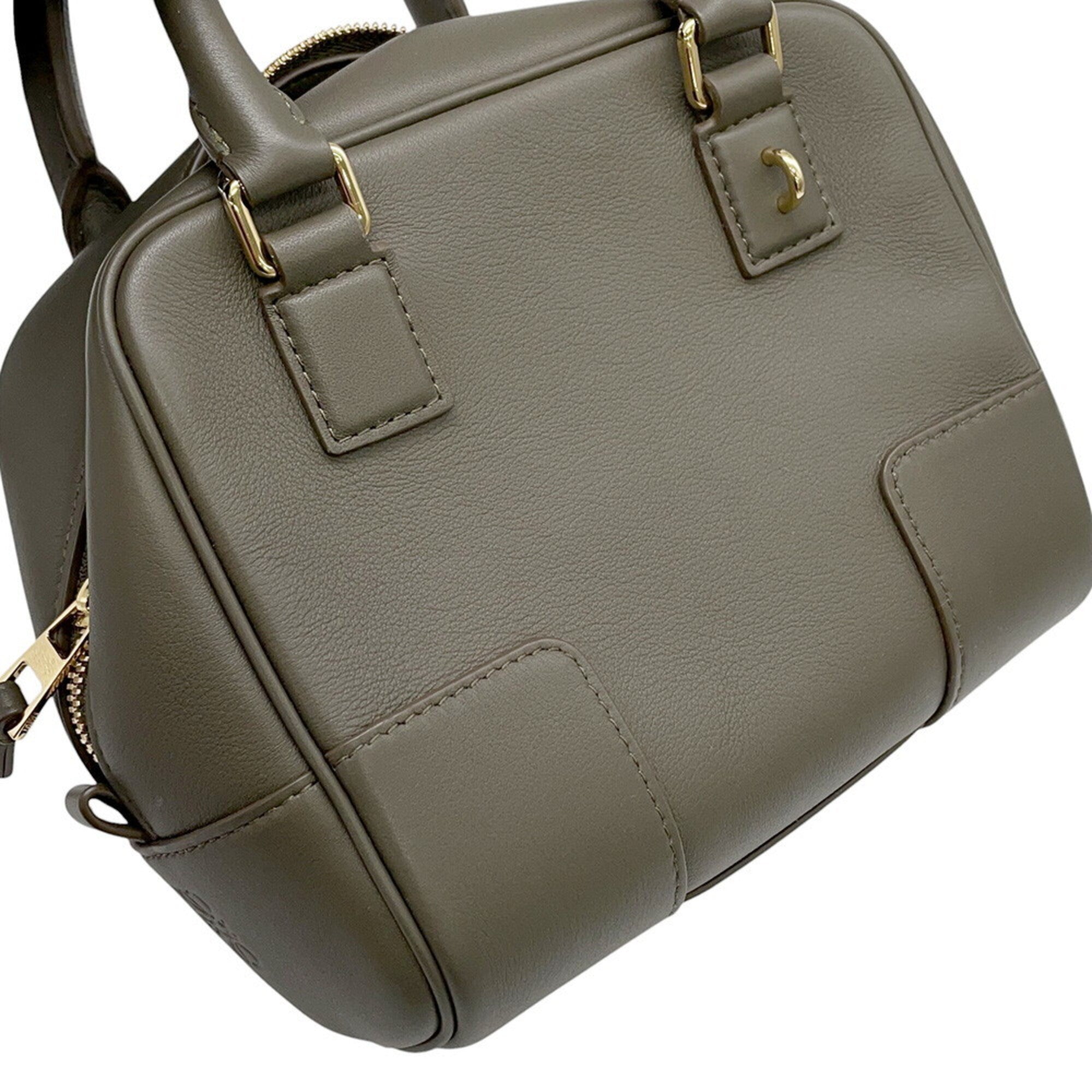 Loewe Khaki Leather Handbag (Pre-Owned)