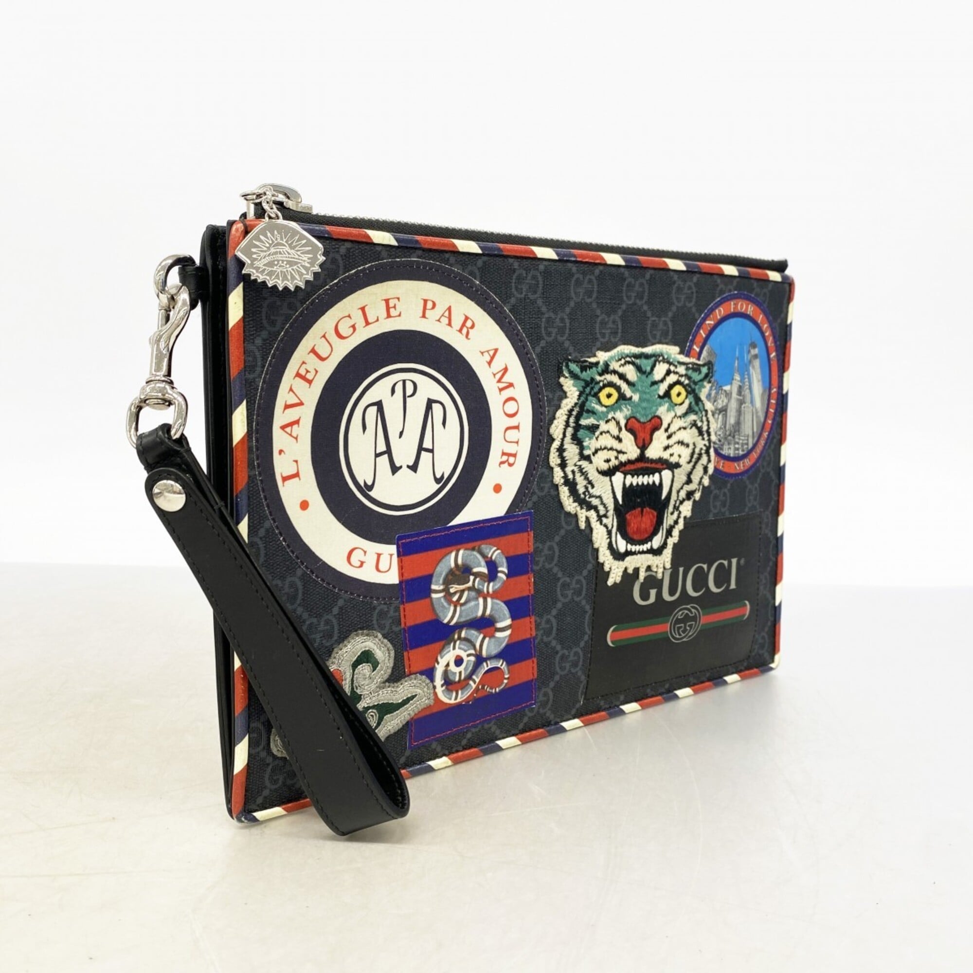 Gucci Black Pvc Clutch Bag (Pre-Owned)