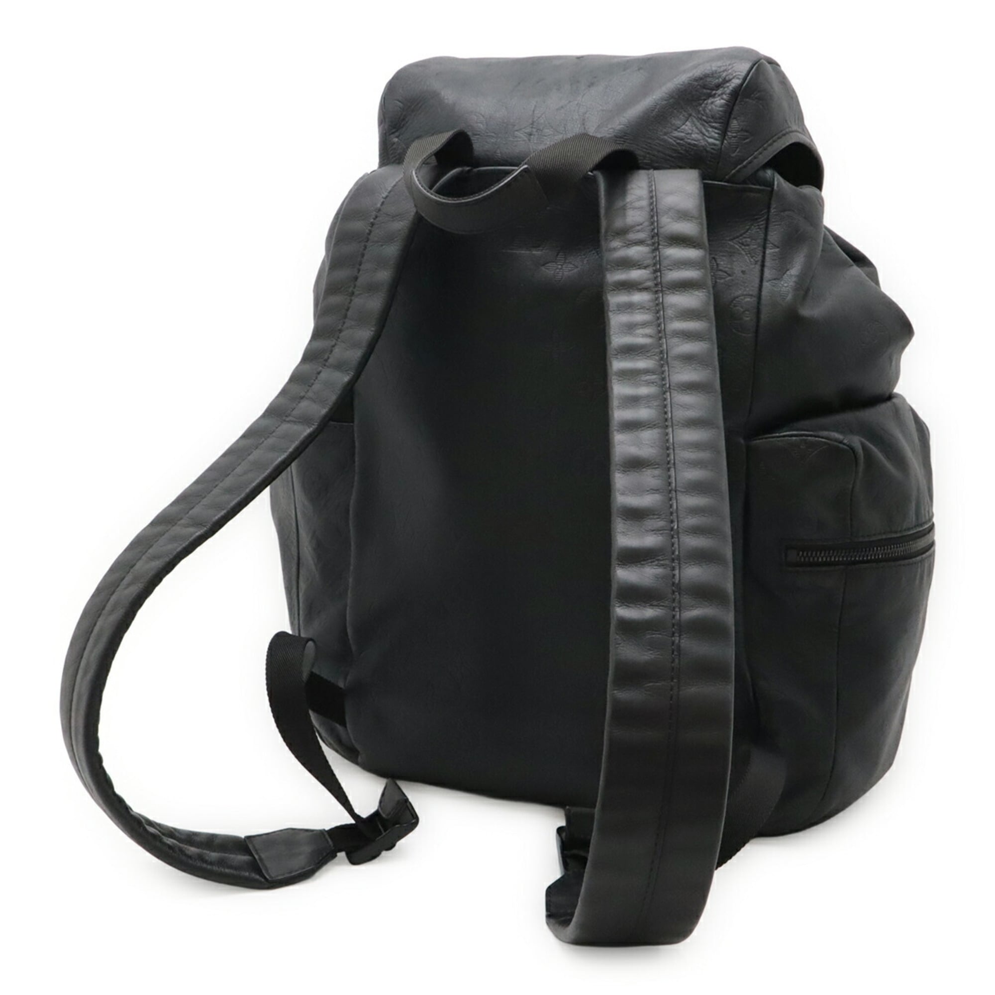 Louis Vuitton Monogram Shadow Black Noir Monogram Shadow Backpack (Pre-Owned)