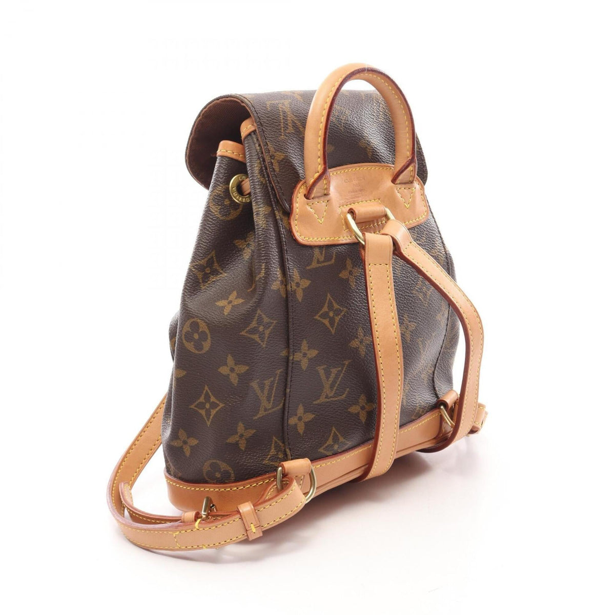 Louis Vuitton Brown Pvc Leather Backpack Handbag (Pre-Owned)