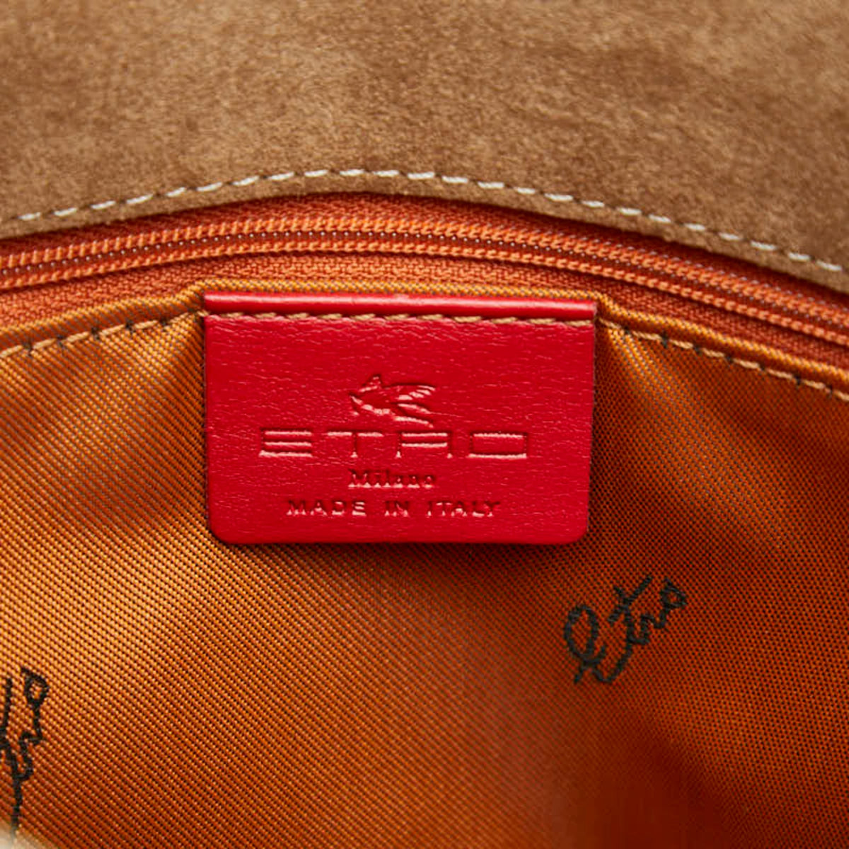 Etro Beige Multi-Color Leather Shoulder Bag (Pre-Owned)