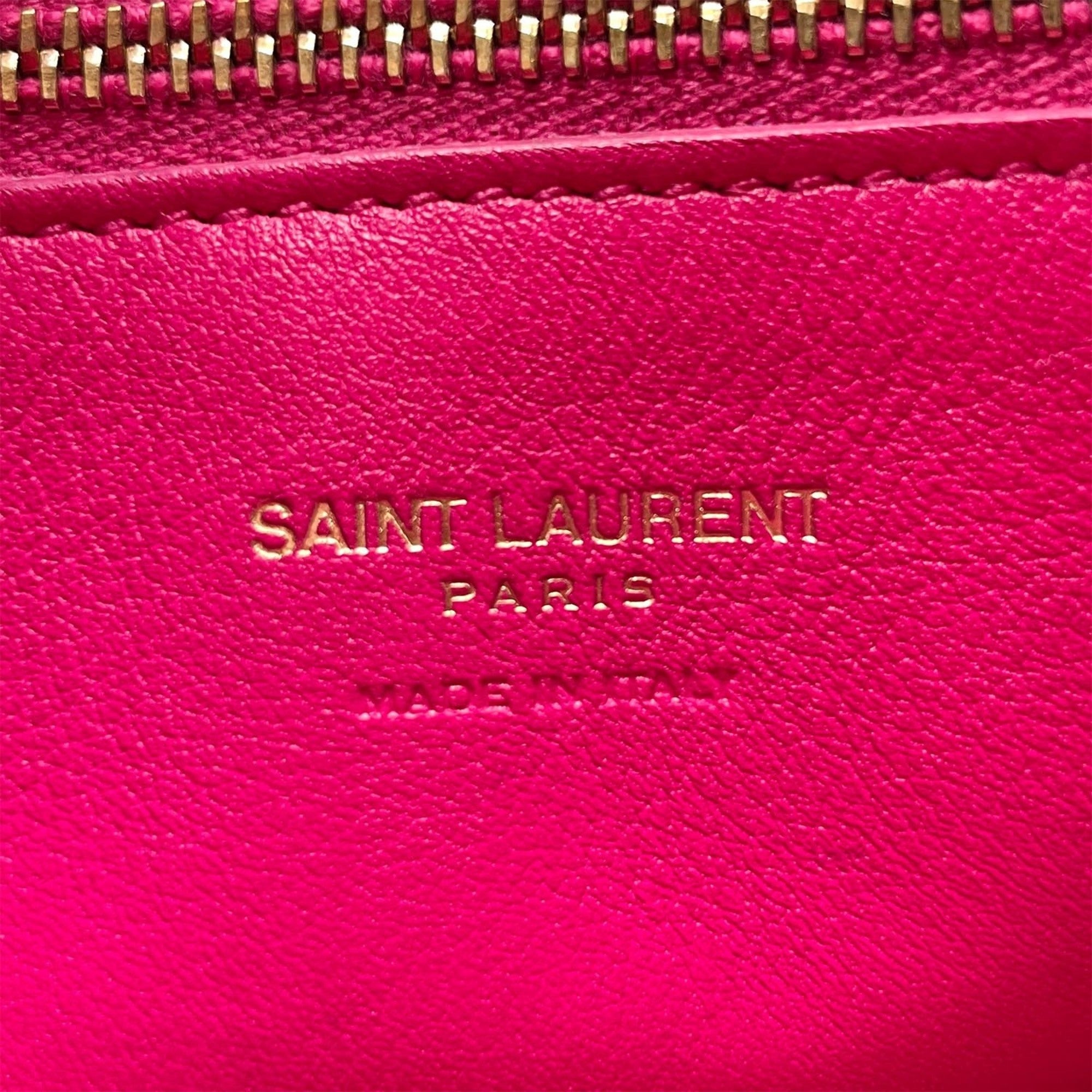 Saint Laurent Pink Leather Handbag (Pre-Owned)