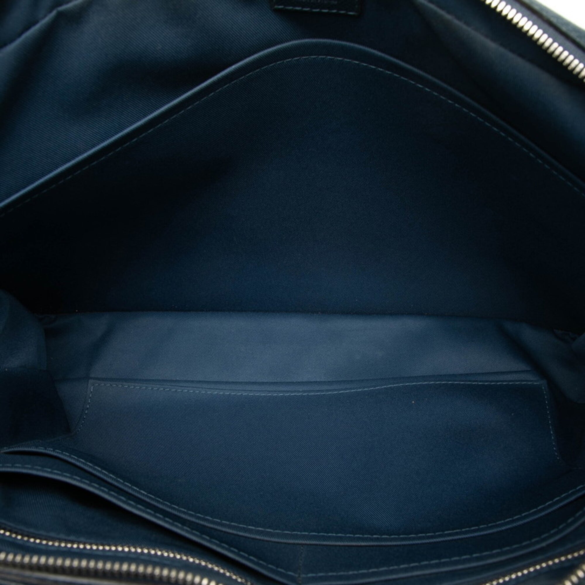 Louis Vuitton Navy Ocean Leather Briefcase Handbag (Pre-Owned)