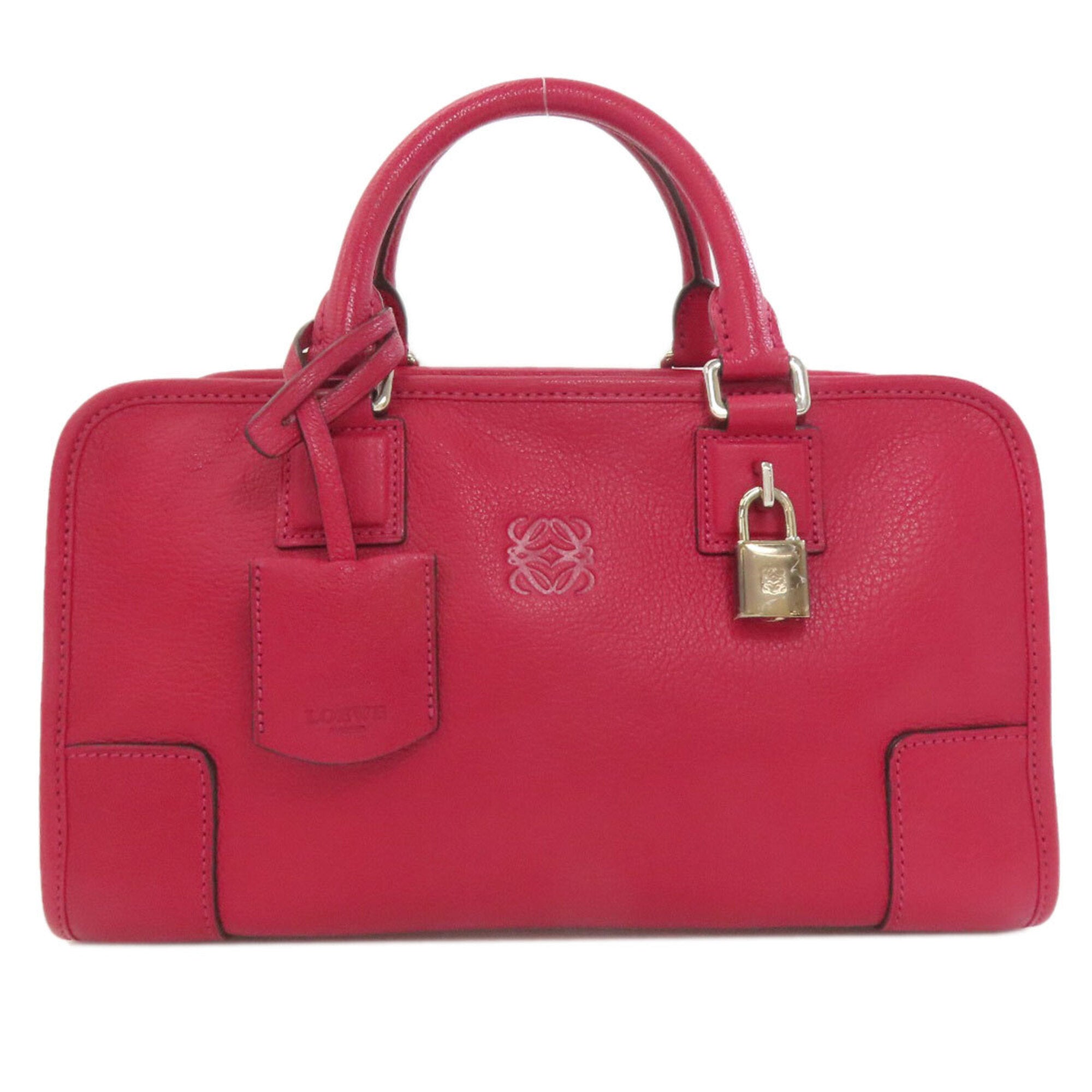 Loewe Red Color Leather Tote Bag (Pre-Owned)