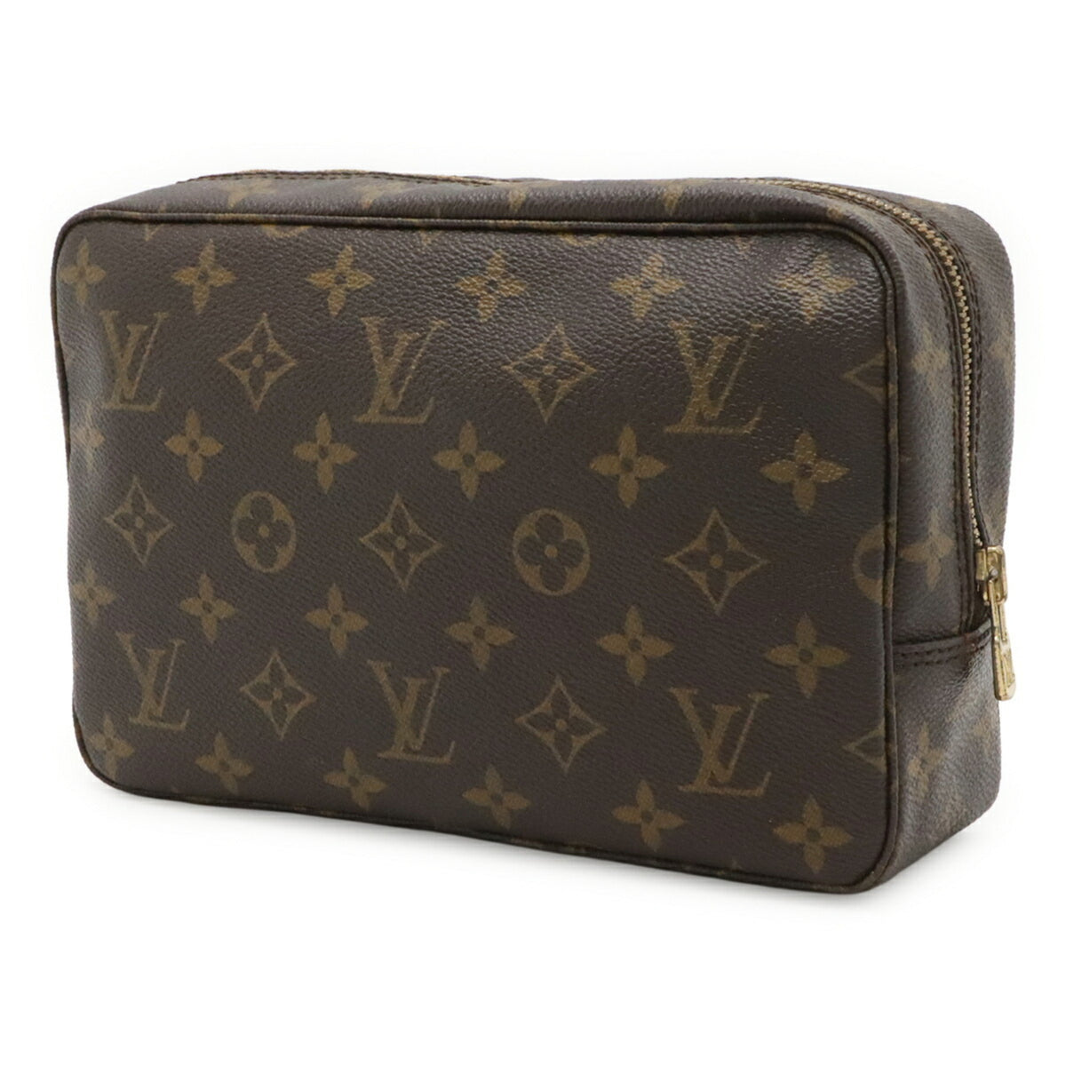 Louis Vuitton Brown Monogram Canvas Clutch Bag Pouch (Pre-Owned)