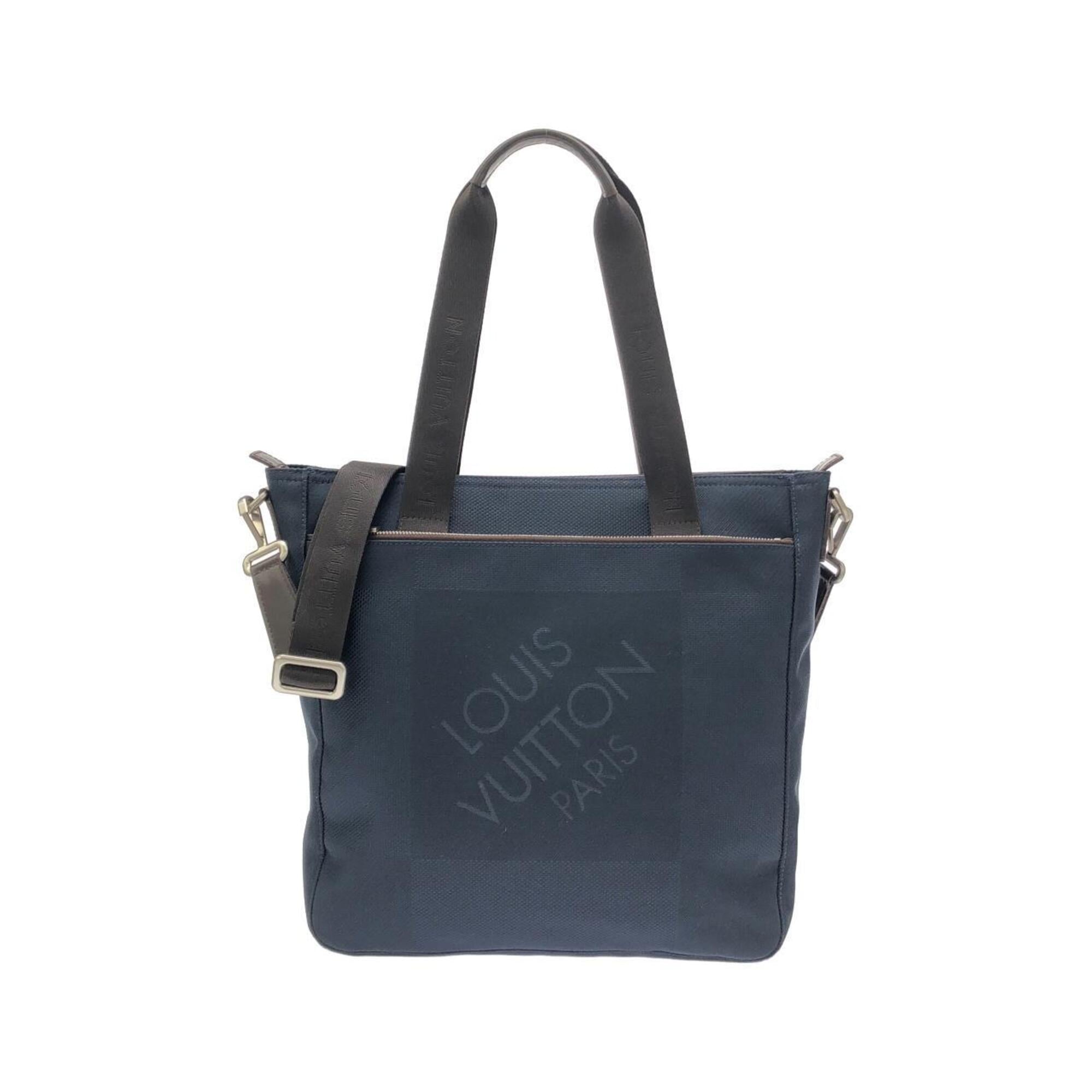 Louis Vuitton Blue Canvas Handbag (Pre-Owned)