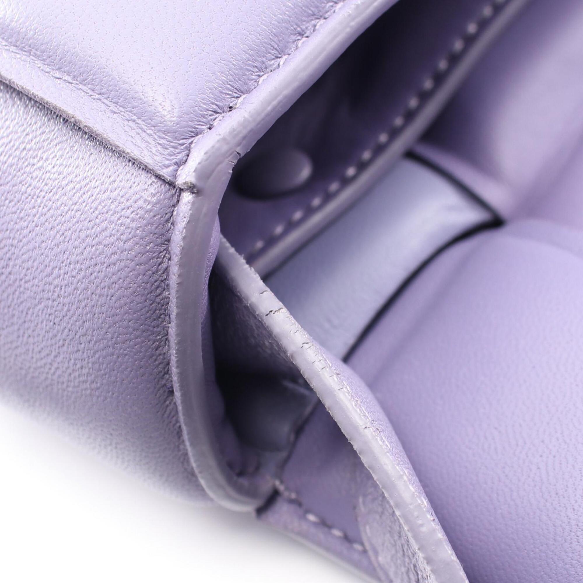 Bottega Veneta Purple Intrecciato Handbag Shoulder Bag (Pre-Owned)