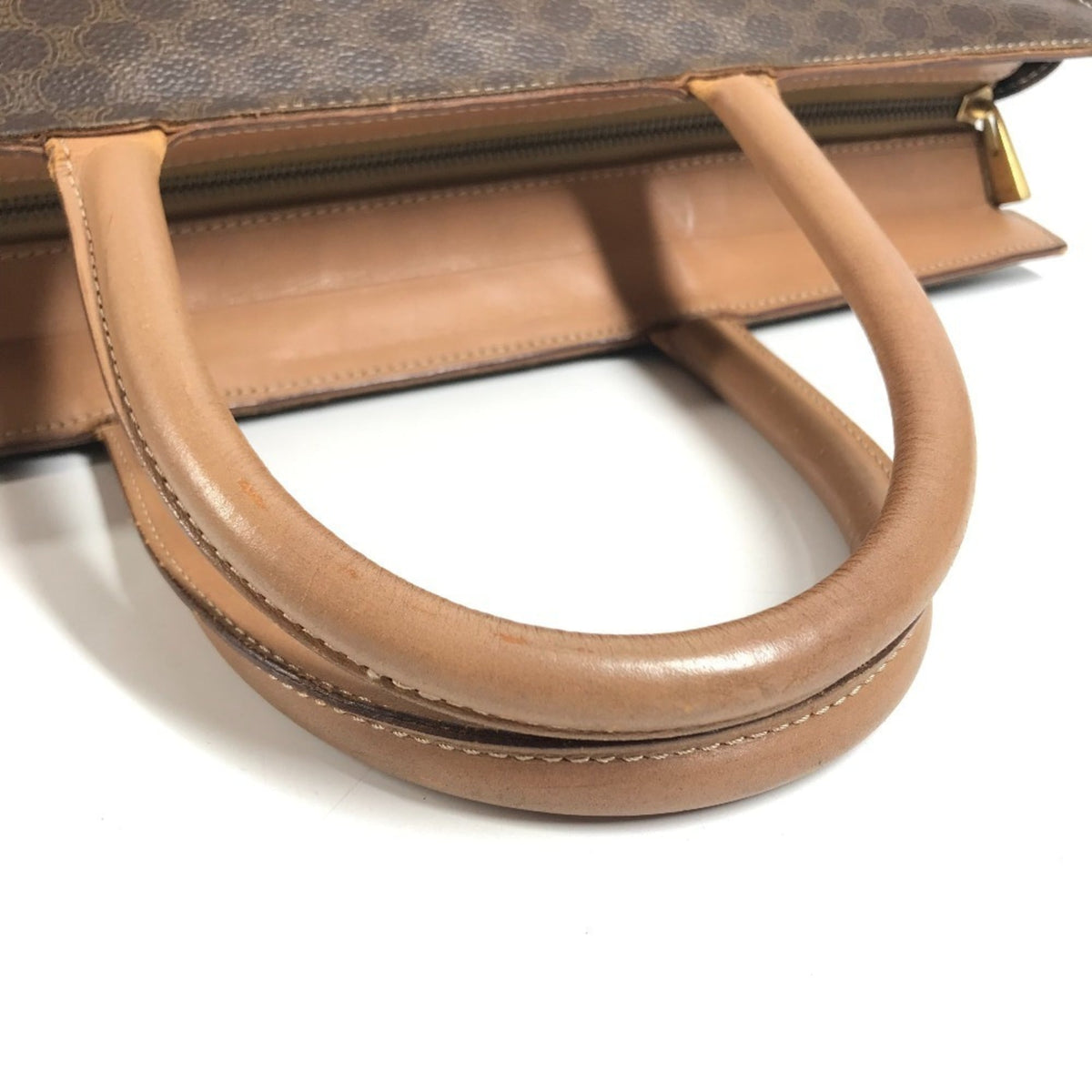 Celine Brown Leather Handbag Tote Bag (Pre-Owned)
