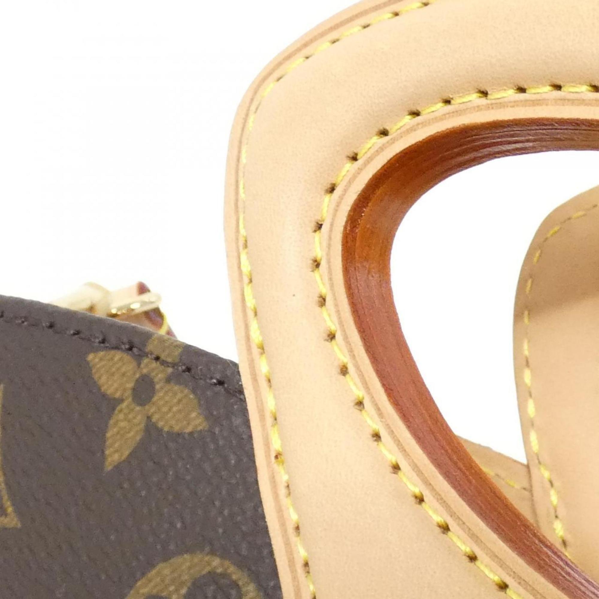 Louis Vuitton Marron Coated Canvas Shoulder Bag (Pre-Owned)