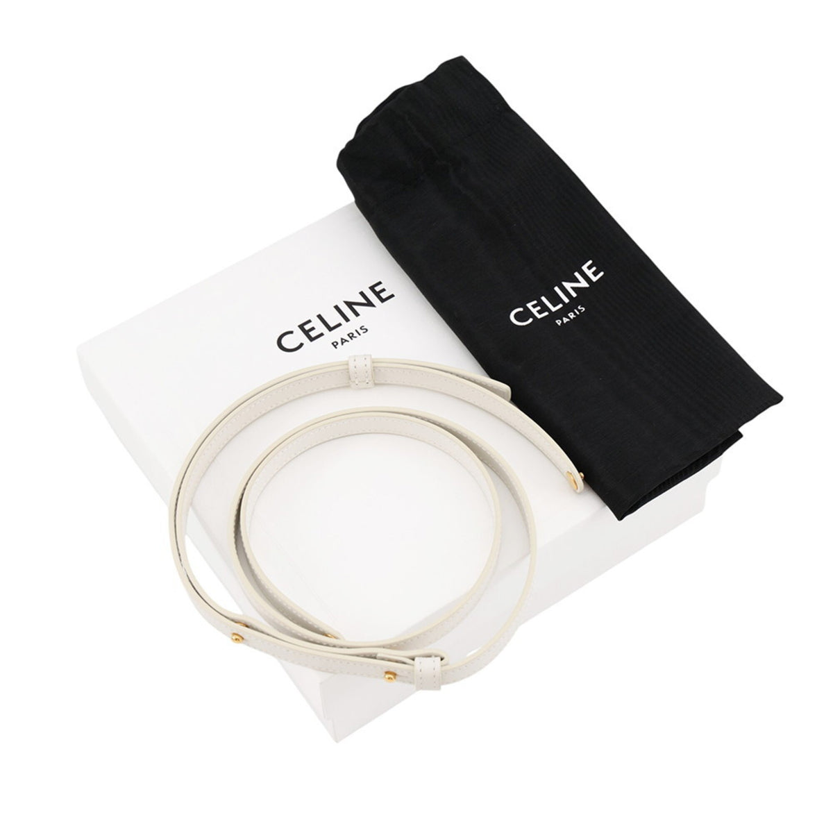 Celine White Leather Shoulder Bag (Pre-Owned)