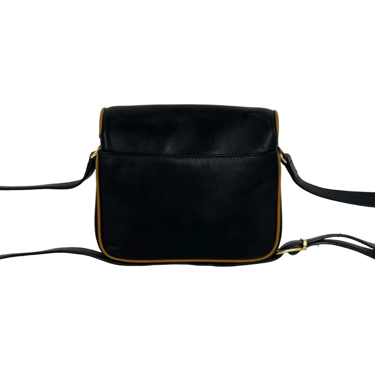 Celine Black Brown Leather Pochette Shoulder Bag (Pre-Owned)
