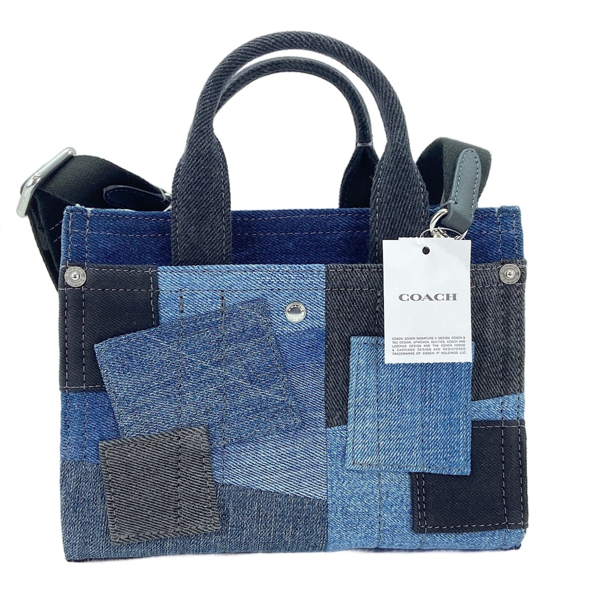 Coach Navy Denim Handbag (Pre-Owned)