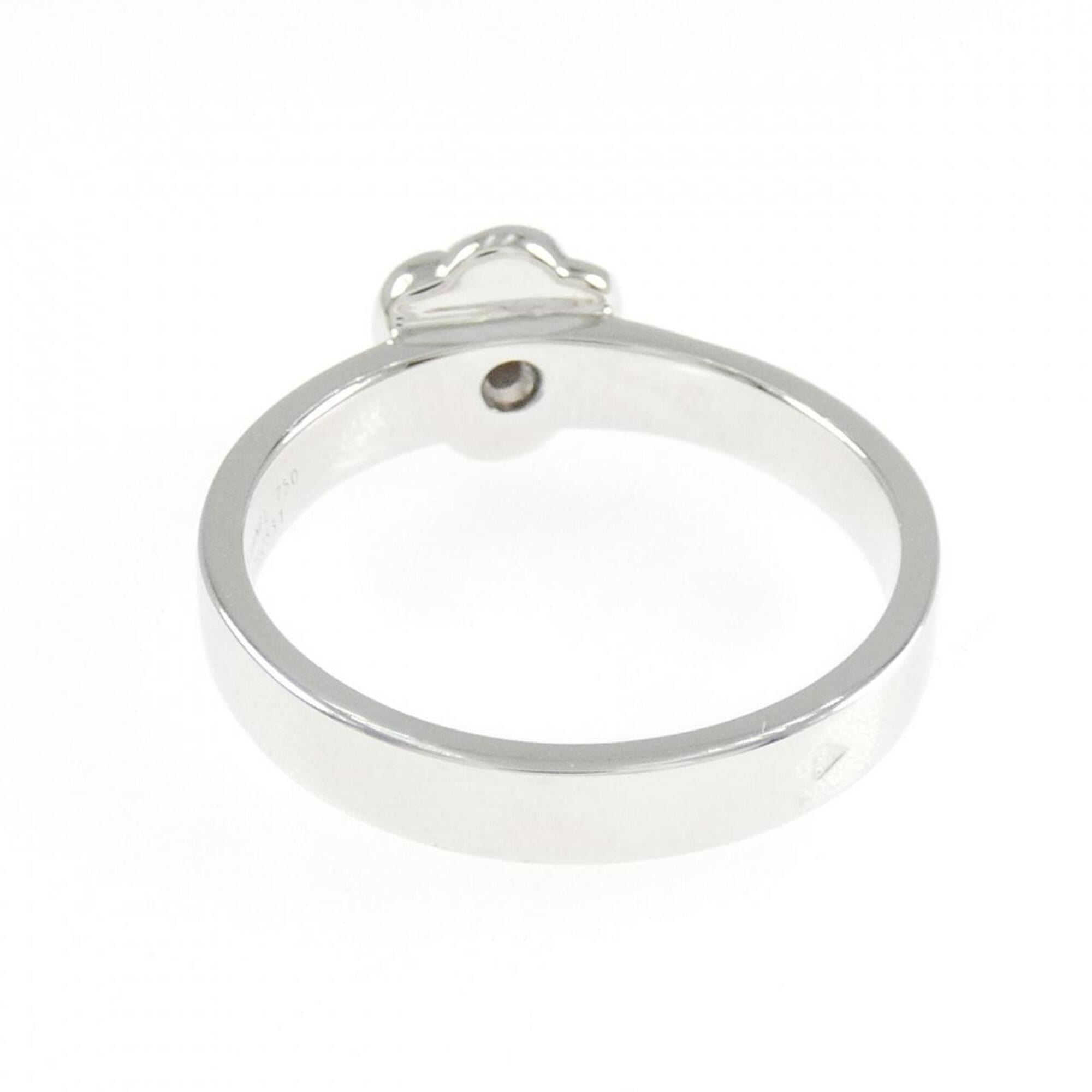 Chanel White Gold White Gold (18K) Band Ring (Pre-Owned)
