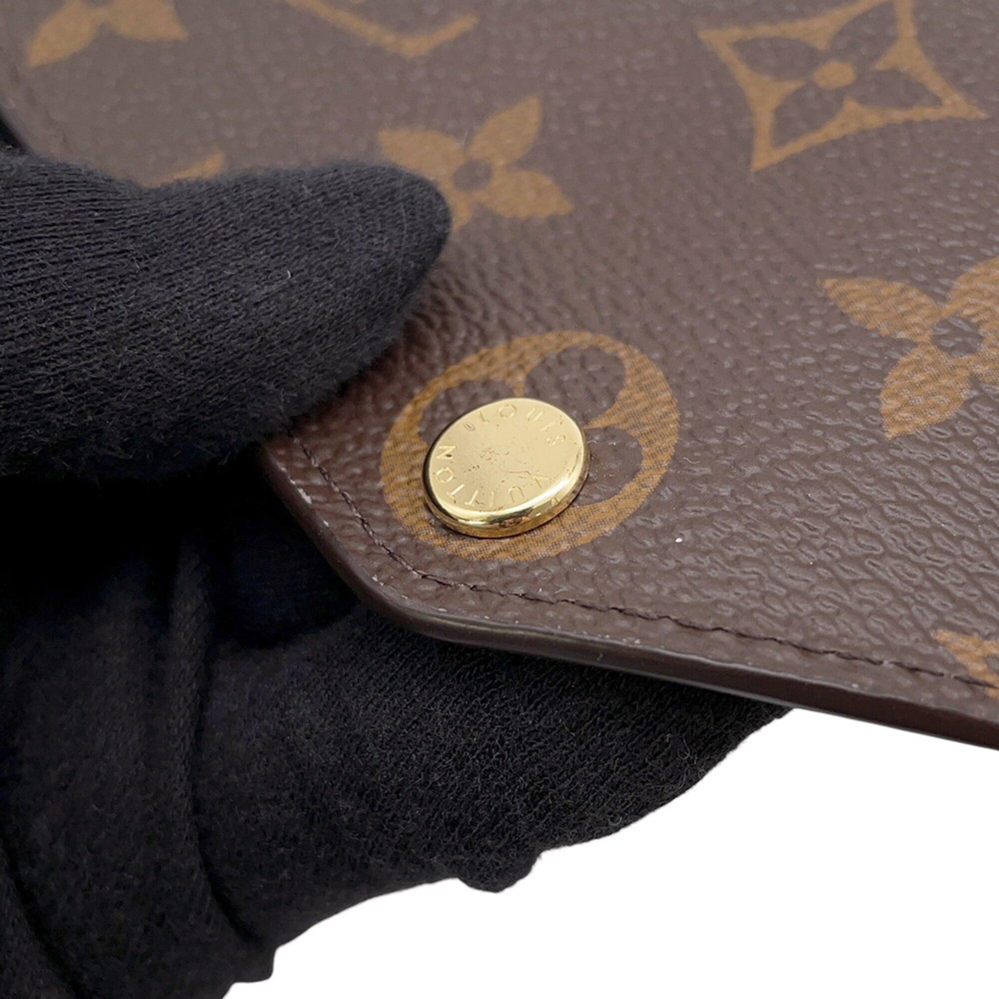 Louis Vuitton Monogram Brown Monogram Long Wallet (Bi-Fold) (Pre-Owned)