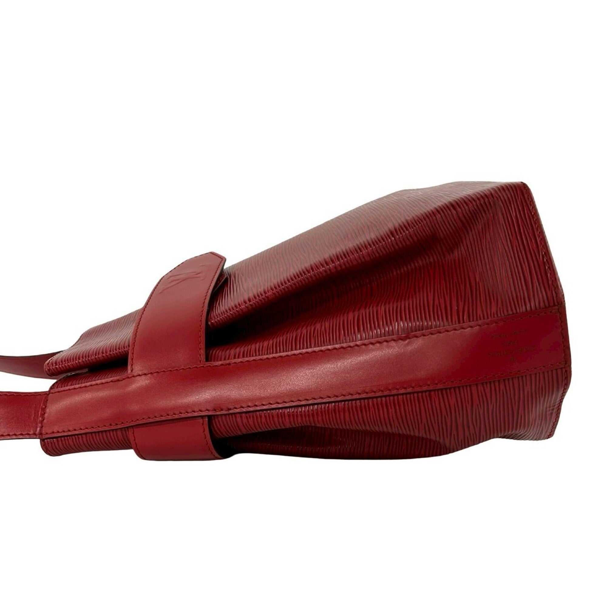 Louis Vuitton Red Color Leather Shoulder Bag (Pre-Owned)