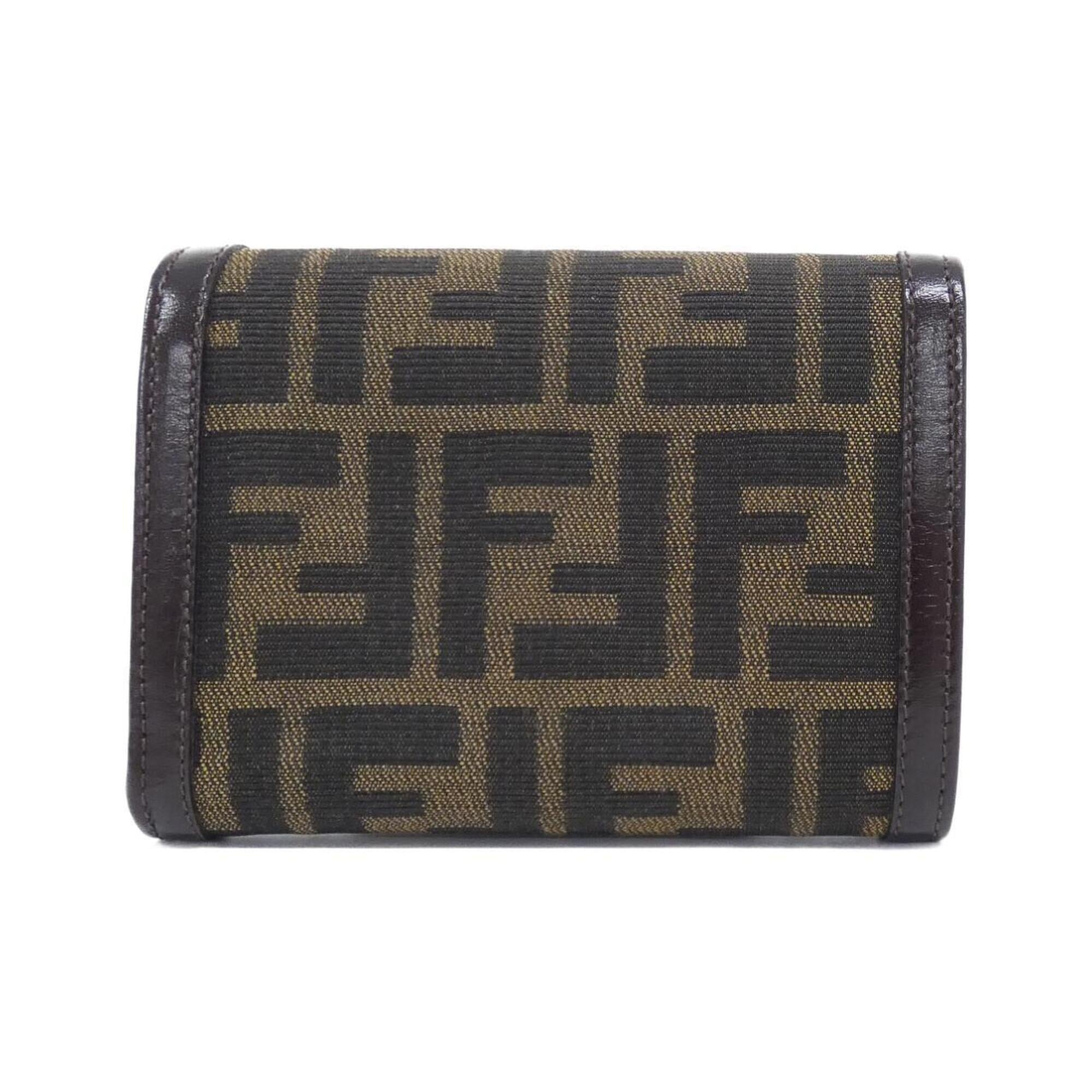 Fendi Brown Canvas Wallet (Bi-Fold) (Pre-Owned)