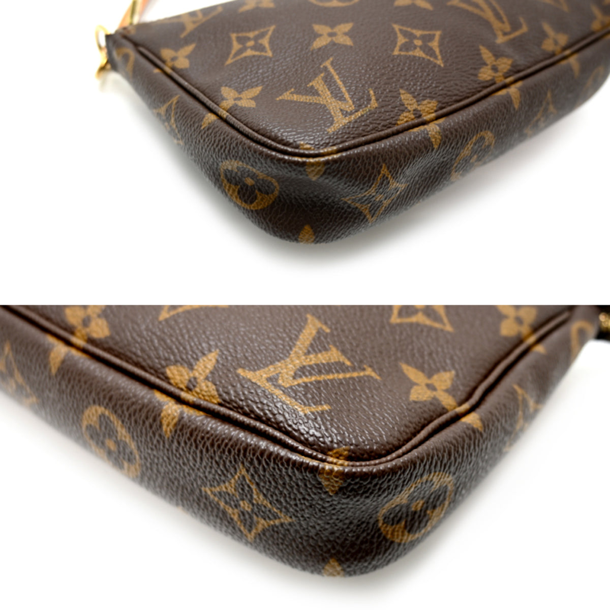 Louis Vuitton Brown Monogram Pochette Shoulder Bag (Pre-Owned)