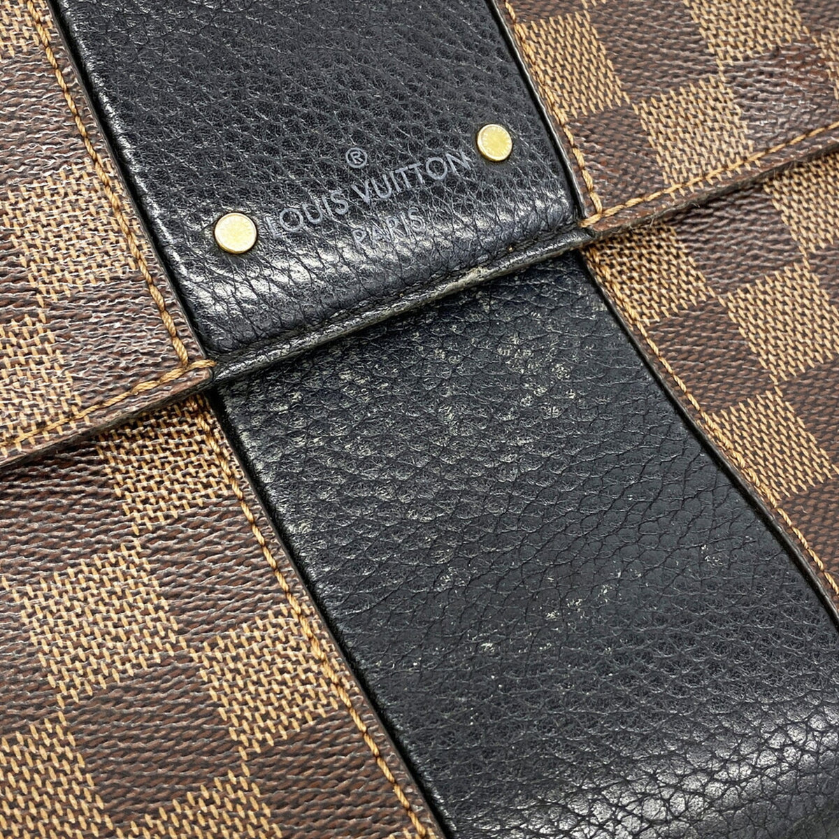 Louis Vuitton Ebene Noir Handbag (Pre-Owned)